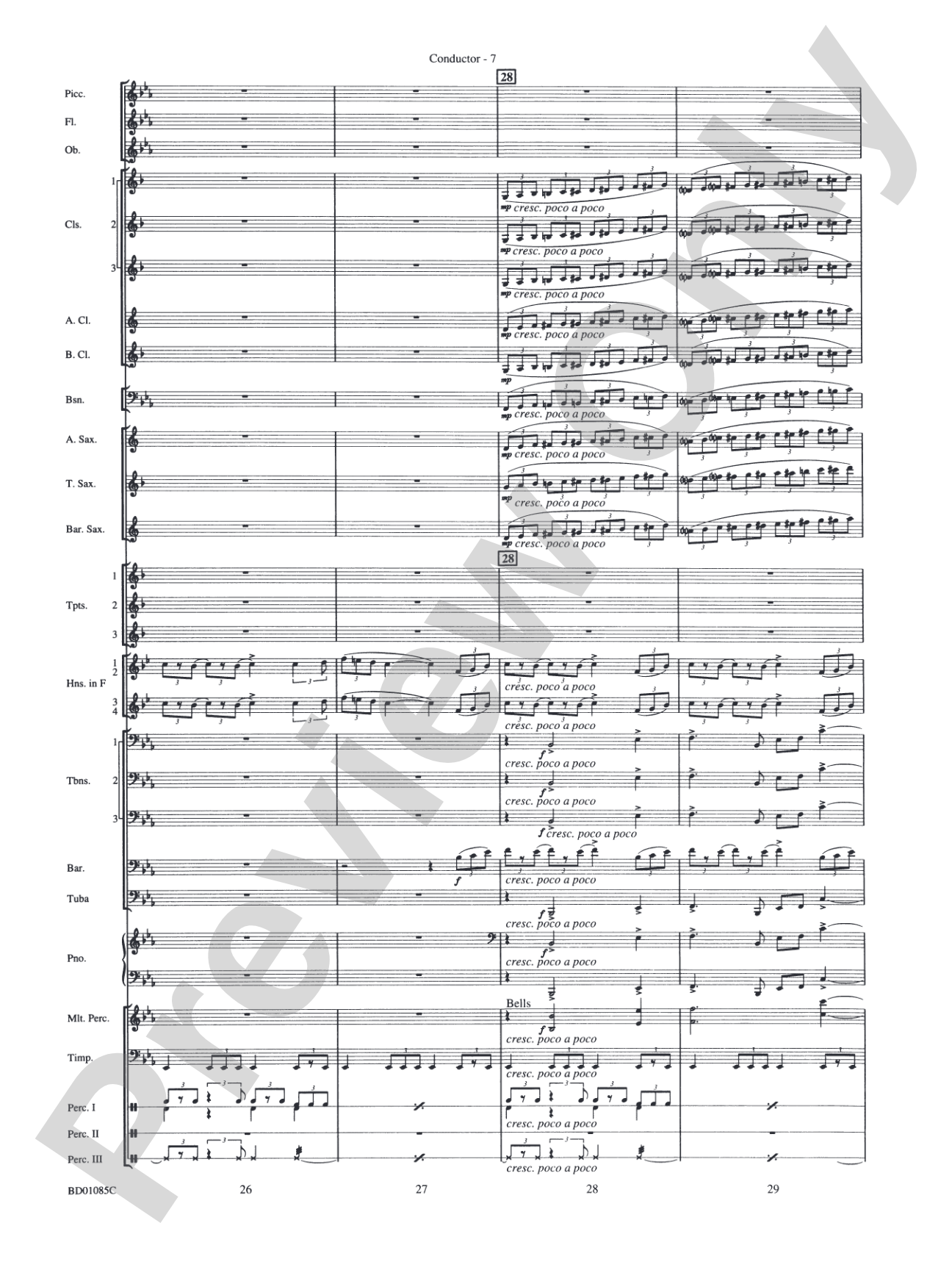The Ascension (from The Divine Comedy): Concert Band Conductor Score & Parts