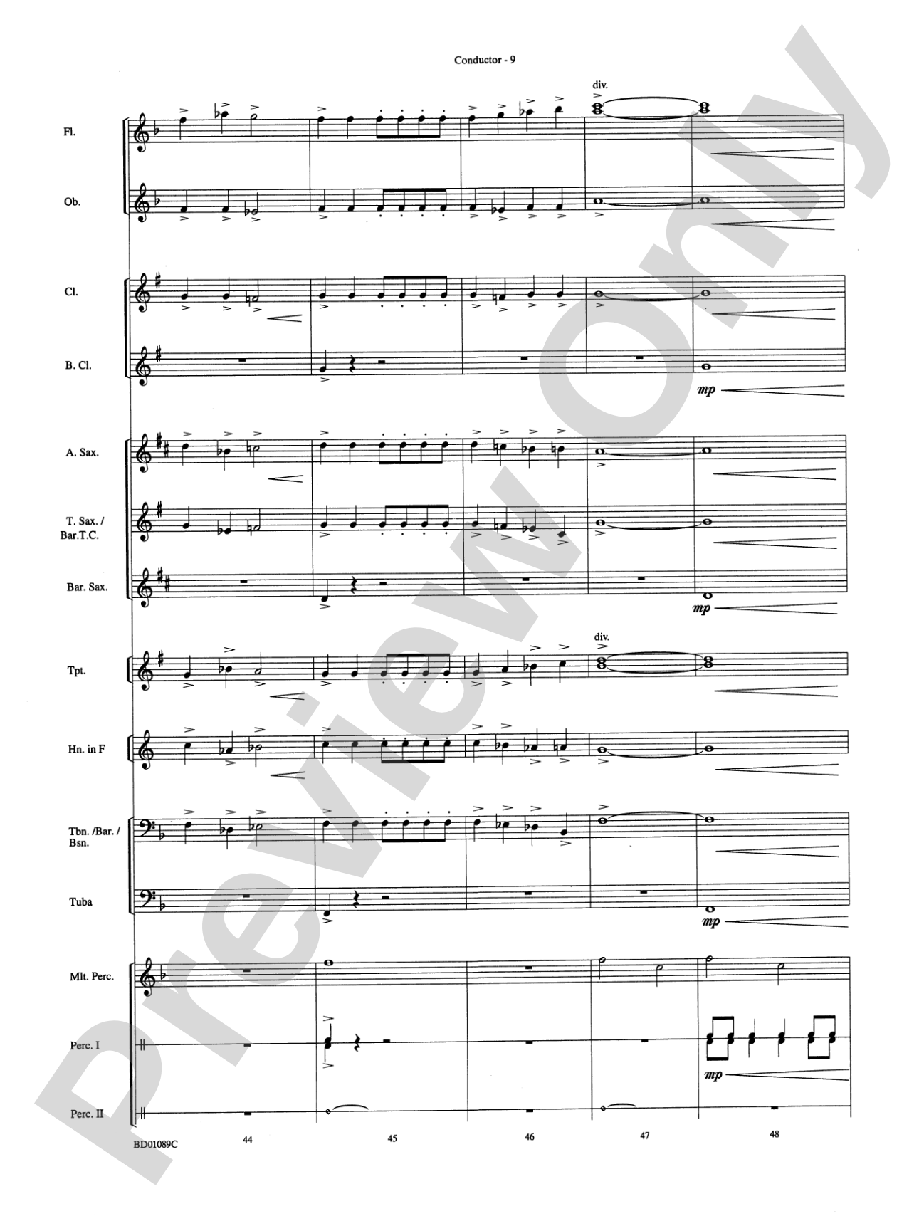 Ceremonium: Concert Band Conductor Score & Parts