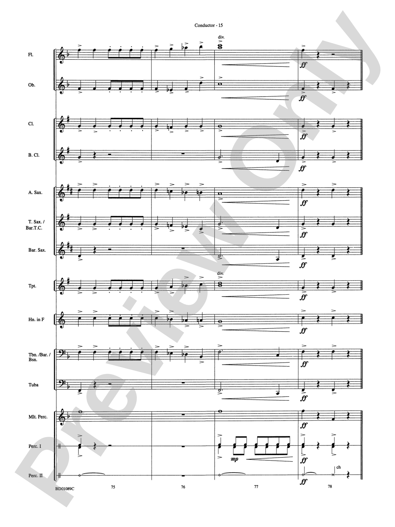 Ceremonium: Concert Band Conductor Score & Parts