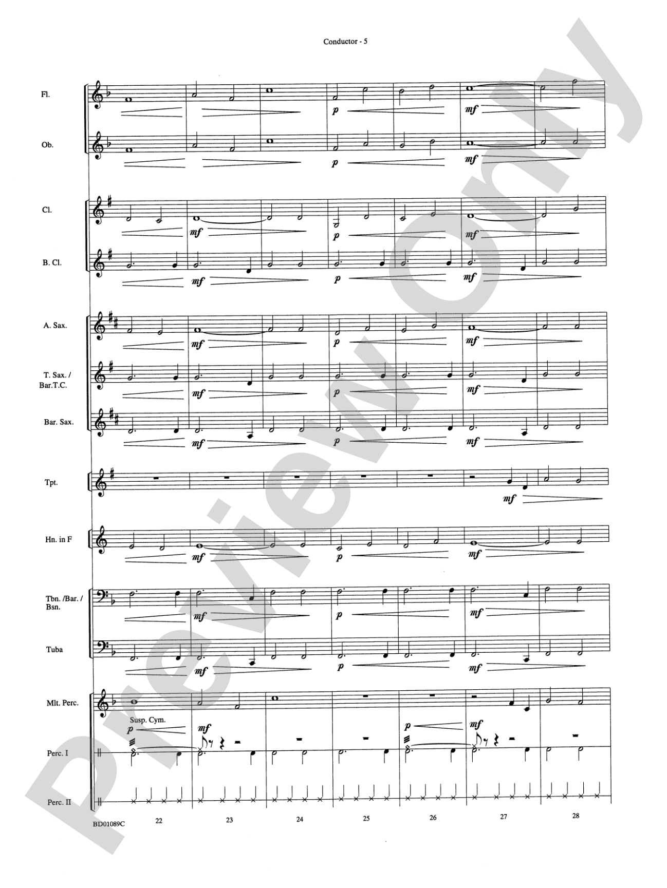 Ceremonium: Concert Band Conductor Score & Parts