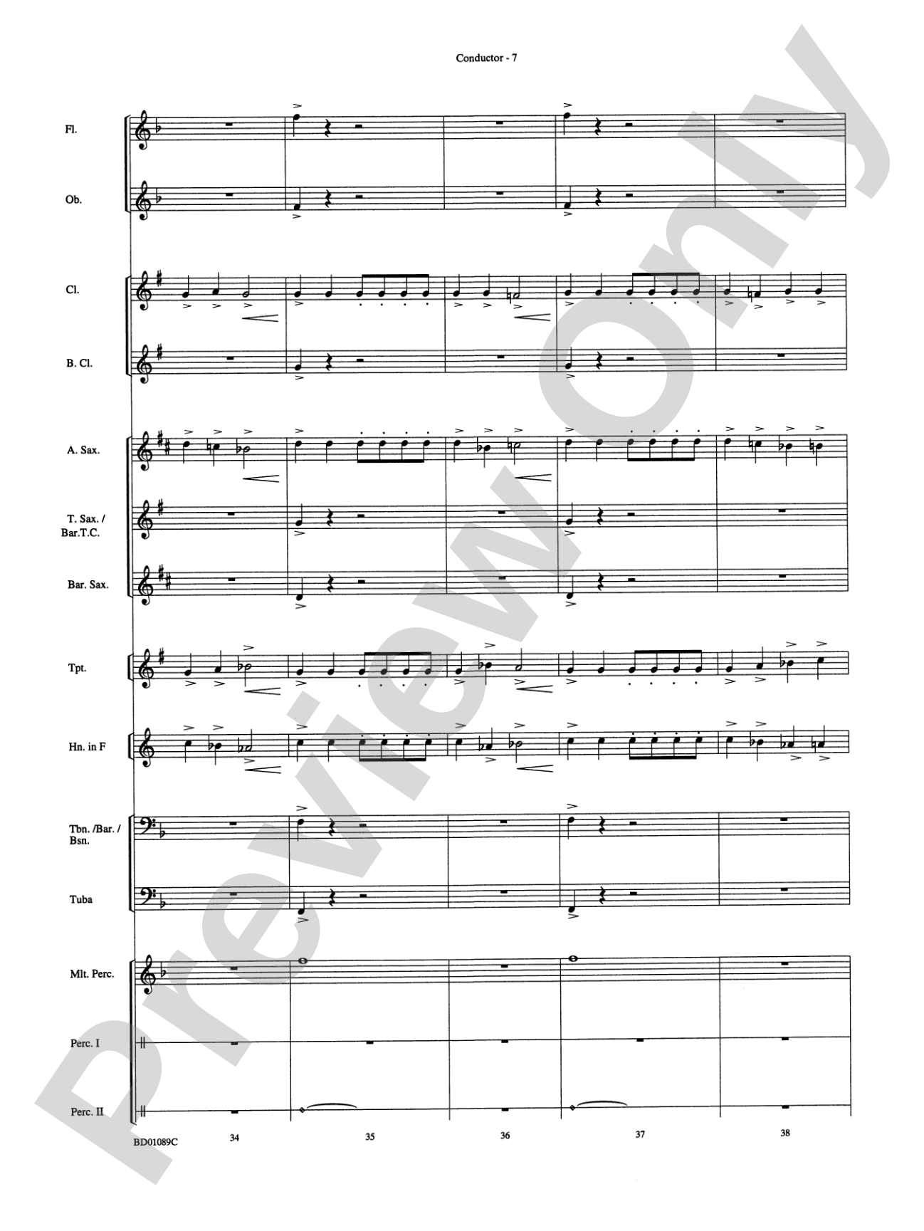 Ceremonium: Concert Band Conductor Score & Parts