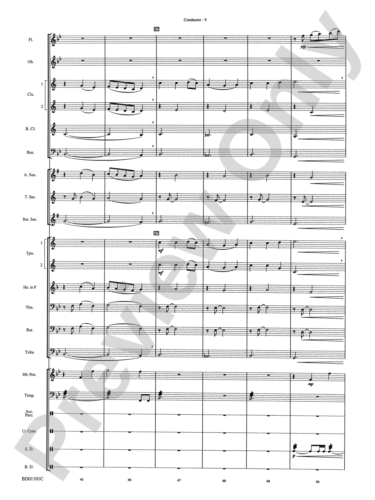 Slane: Concert Band Conductor Score & Parts