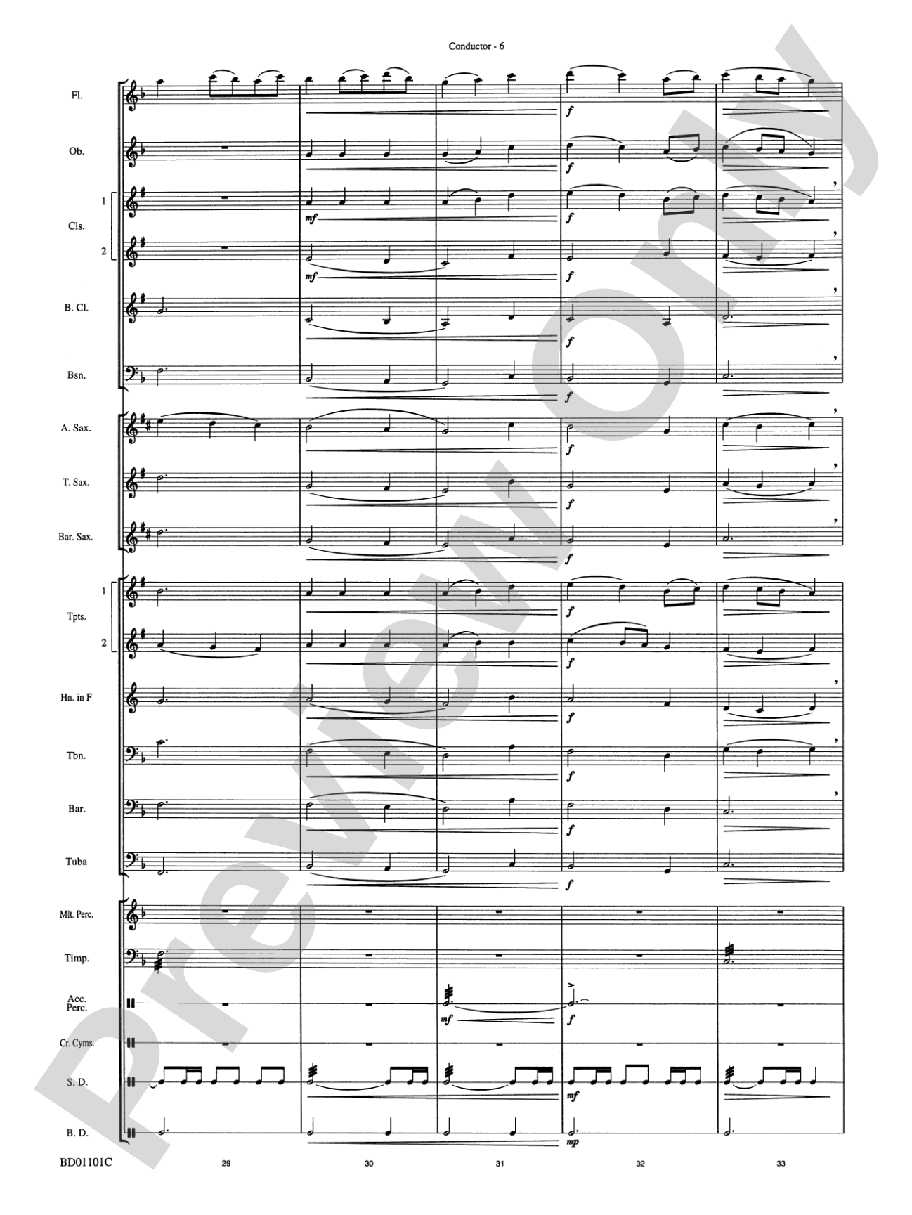 Slane: Concert Band Conductor Score & Parts