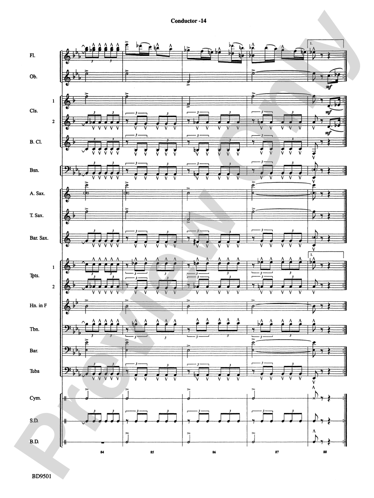The Chimes of Liberty: Concert Band Conductor Score & Parts