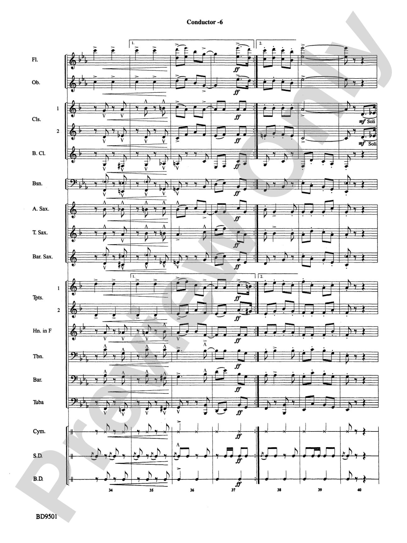 The Chimes of Liberty: Concert Band Conductor Score & Parts
