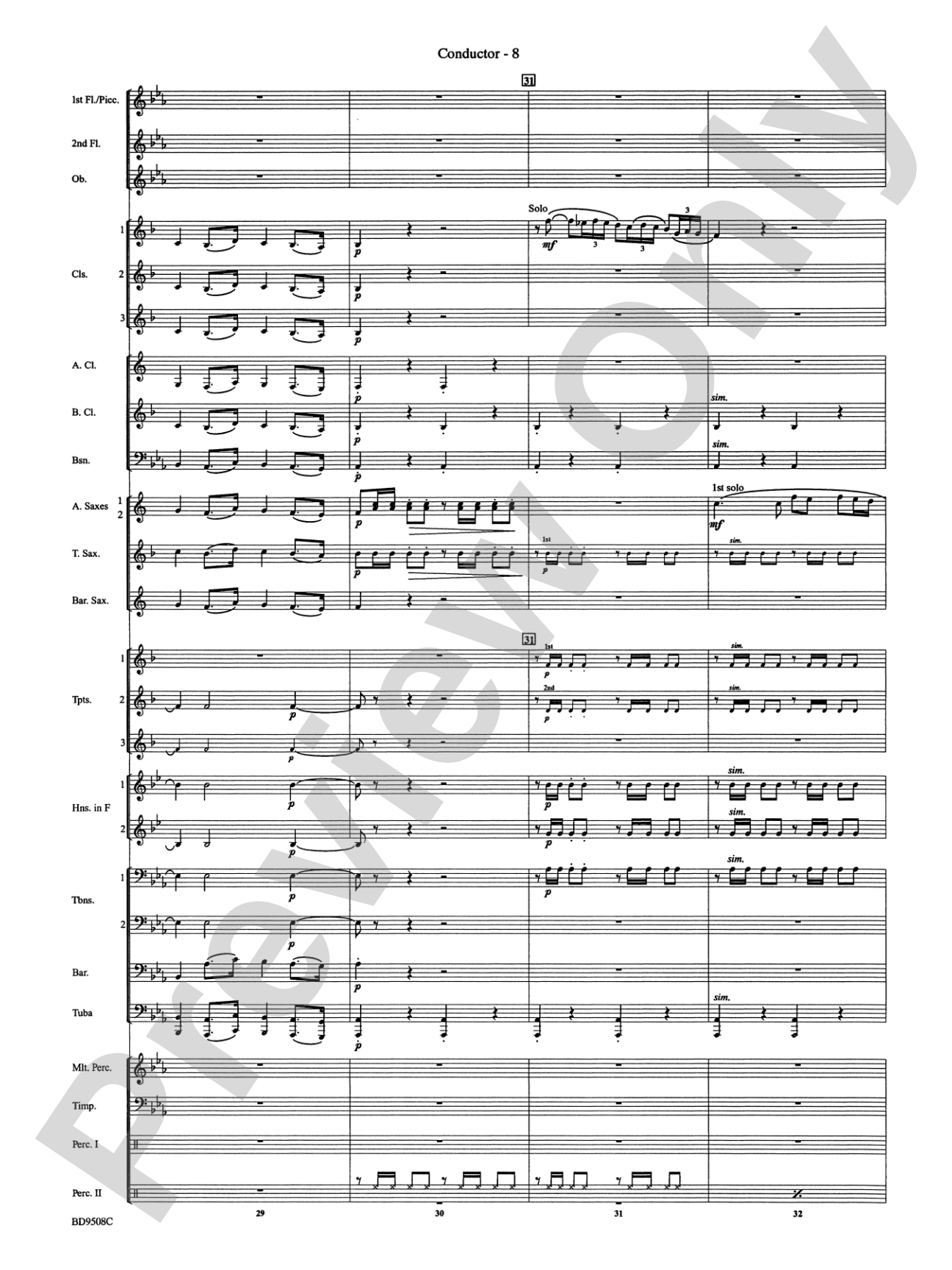 Procession of the Sardar (from Caucasian Sketches): Concert Band Conductor Score & Parts