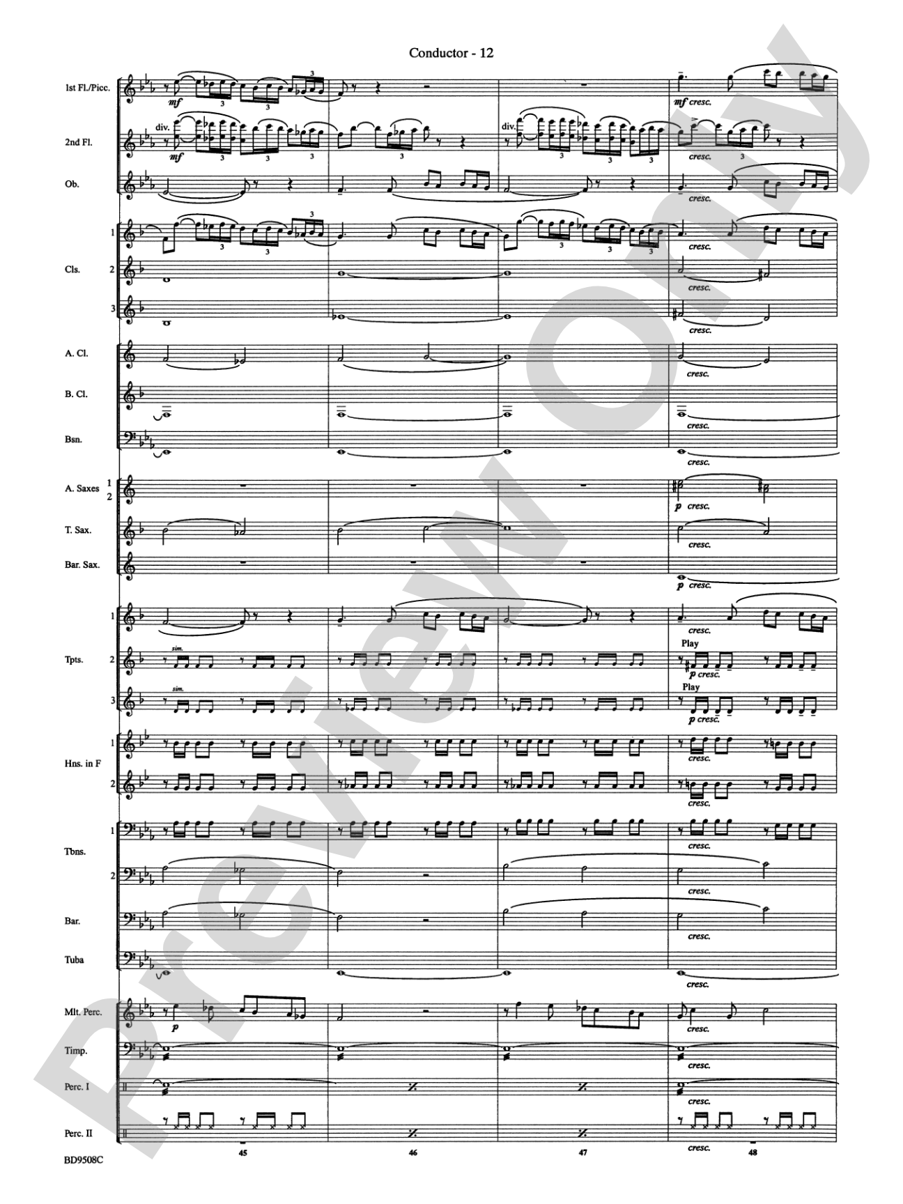 Procession of the Sardar (from Caucasian Sketches): Concert Band Conductor Score & Parts