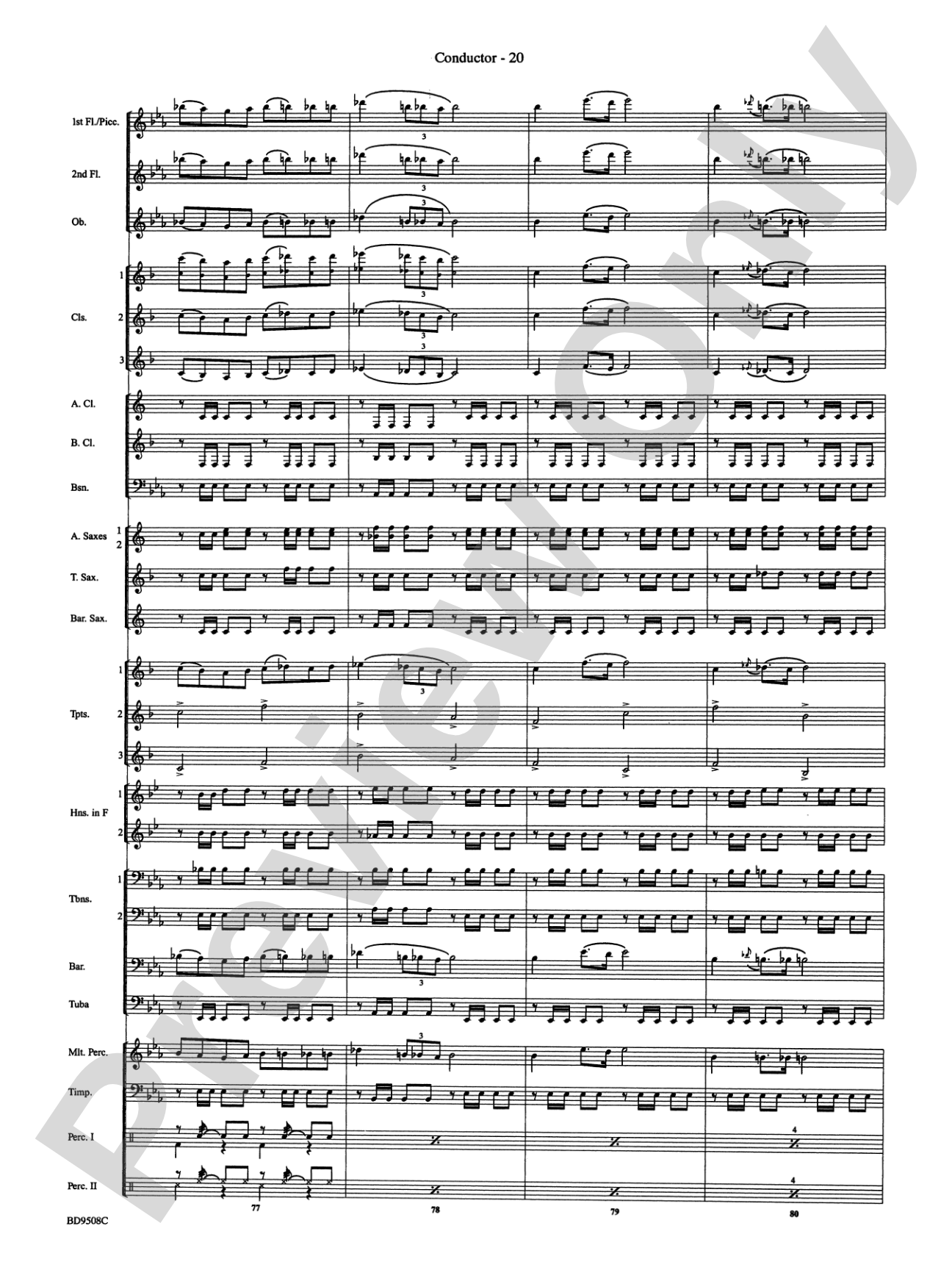 Procession of the Sardar (from Caucasian Sketches): Concert Band Conductor Score & Parts