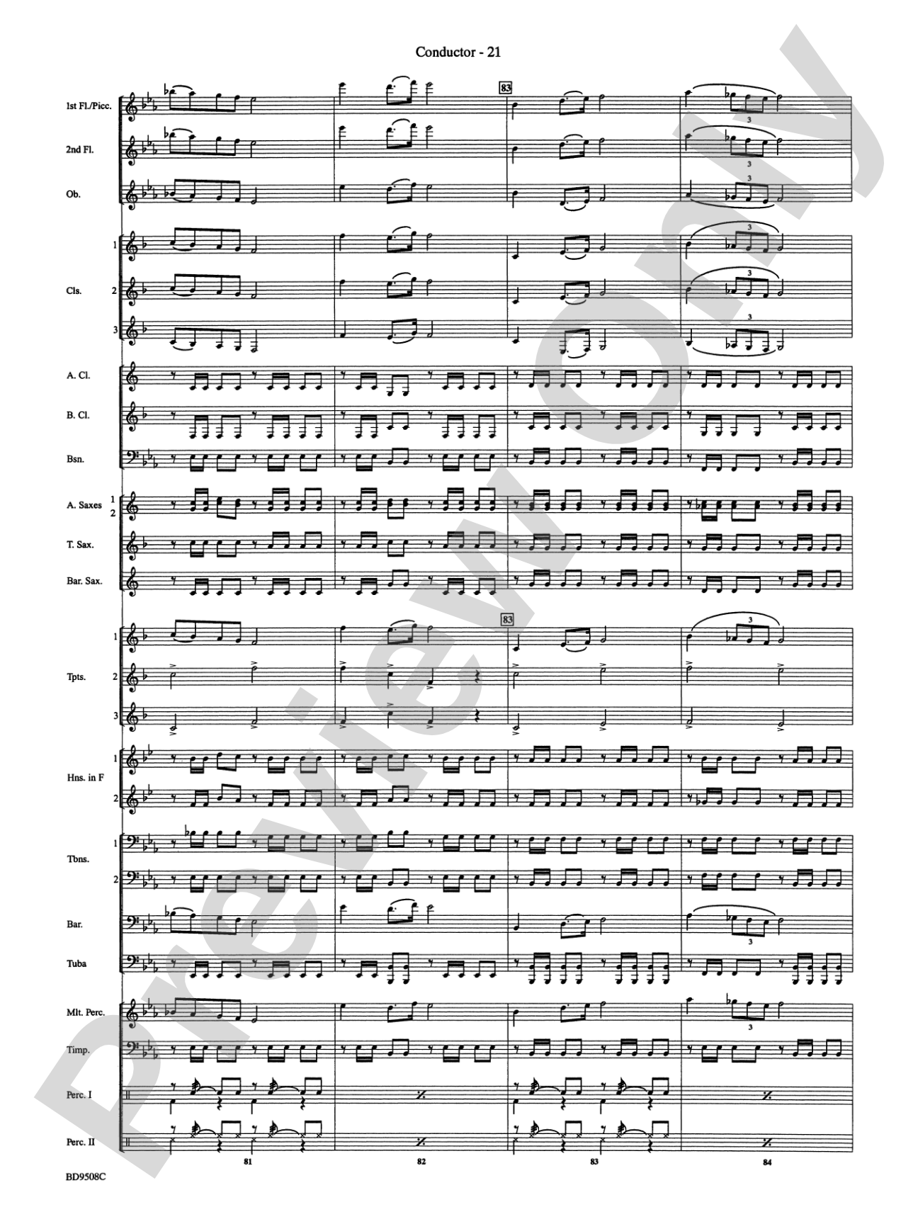 Procession of the Sardar (from Caucasian Sketches): Concert Band Conductor Score & Parts