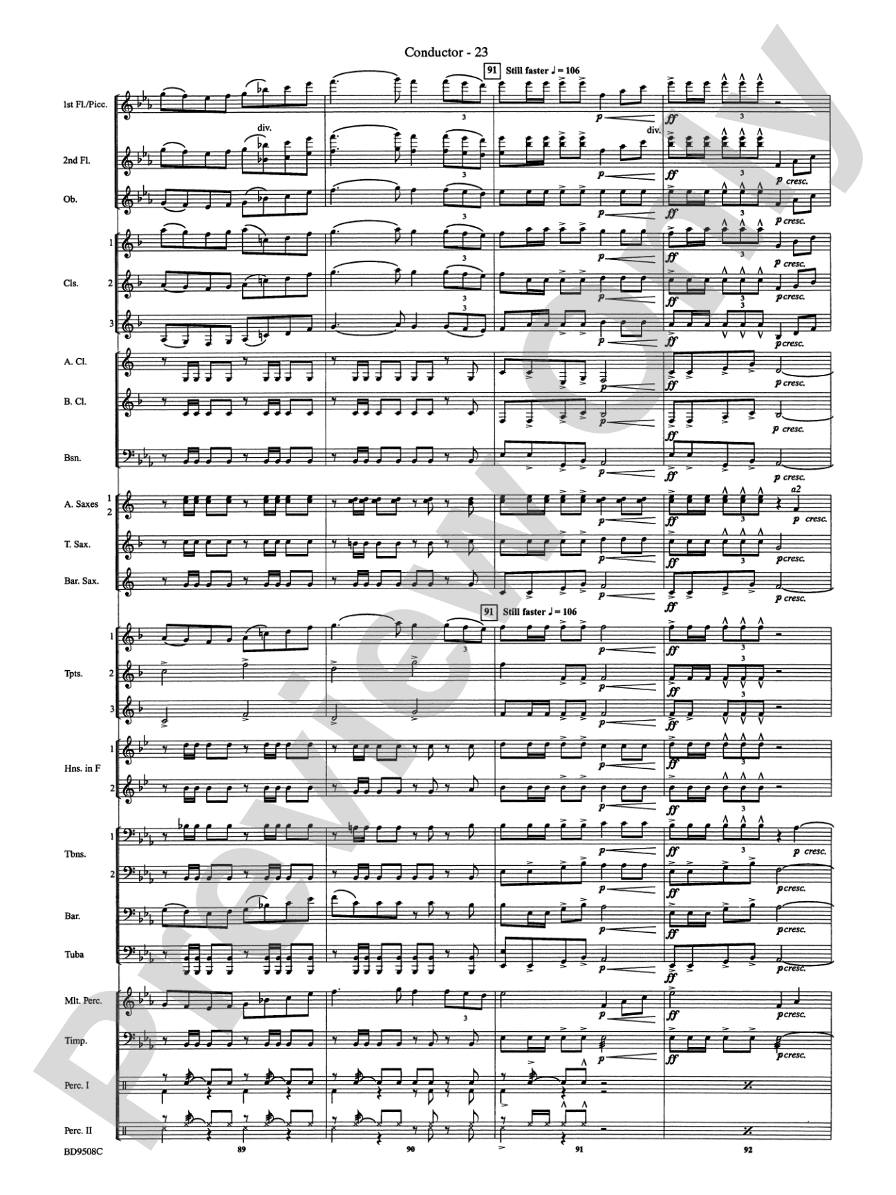 Procession of the Sardar (from Caucasian Sketches): Concert Band Conductor Score & Parts