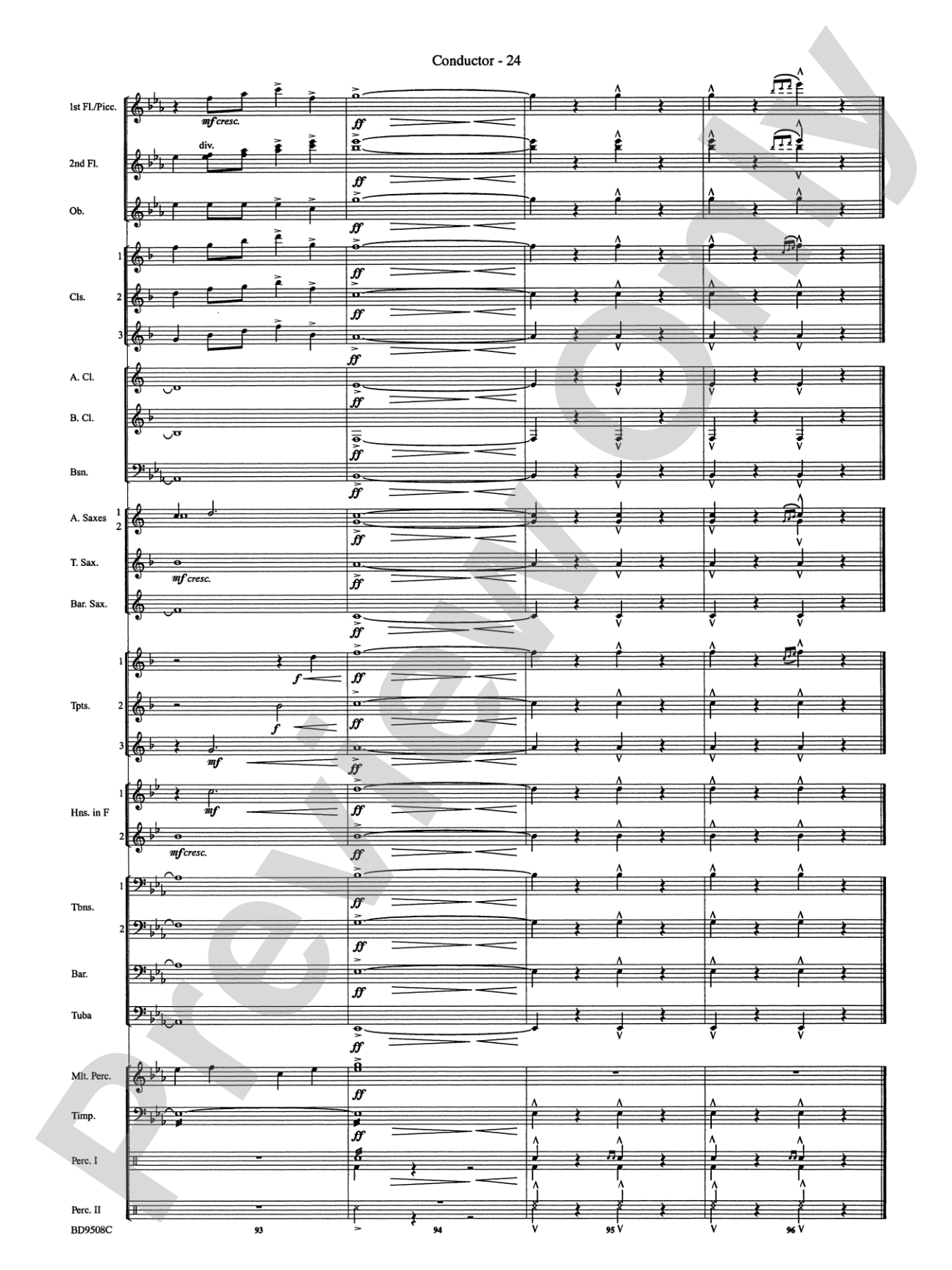 Procession of the Sardar (from Caucasian Sketches): Concert Band Conductor Score & Parts