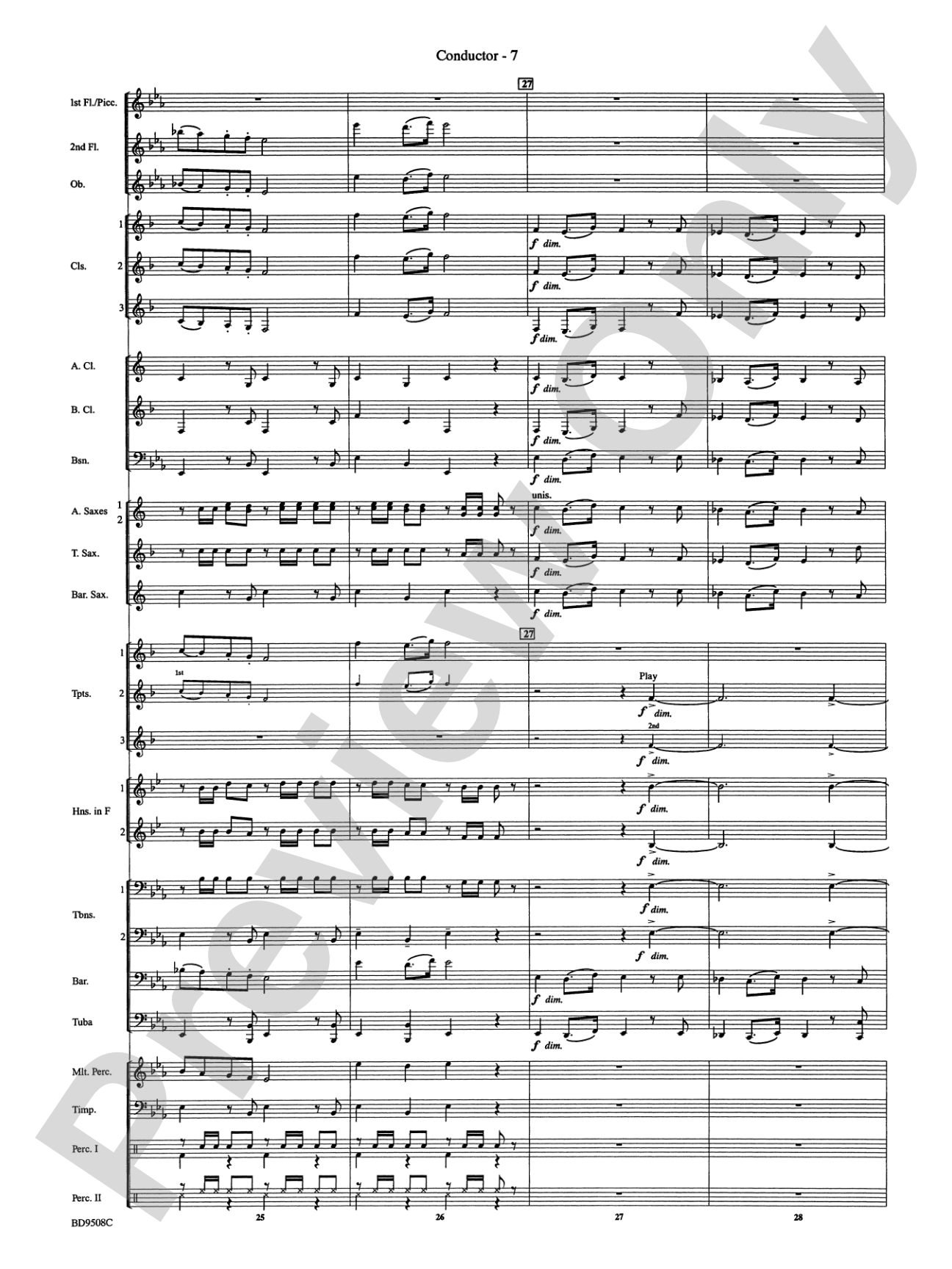 Procession of the Sardar (from Caucasian Sketches): Concert Band Conductor Score & Parts