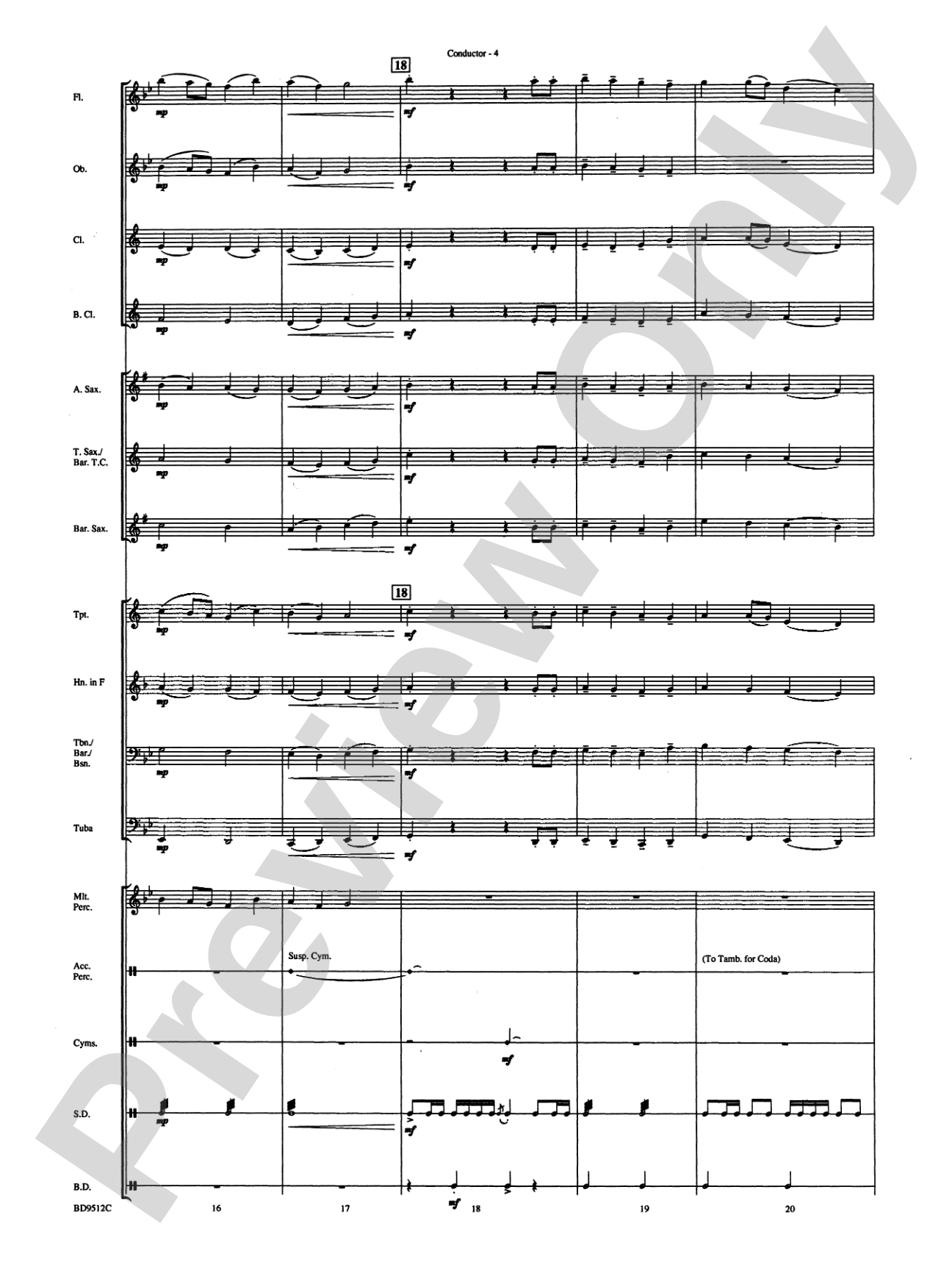 Dialogues: Concert Band Conductor Score & Parts