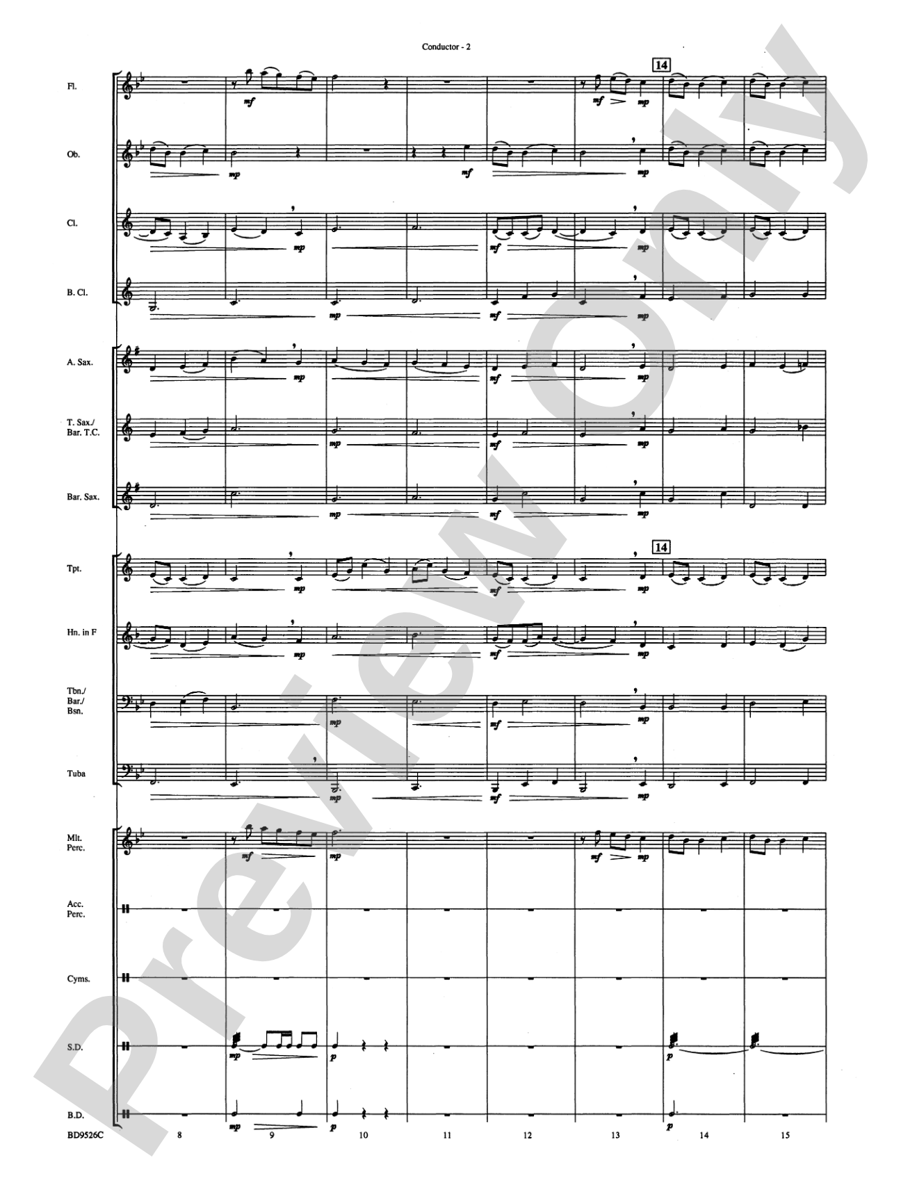 Brother James' Air: Concert Band Conductor Score & Parts