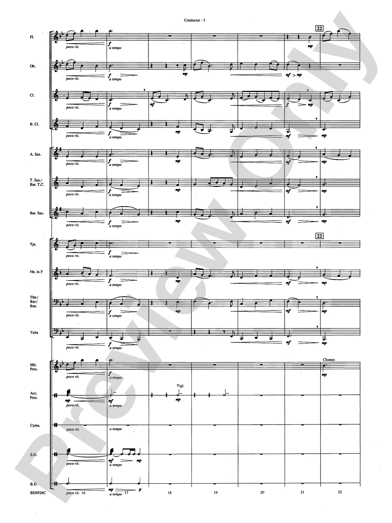 Brother James' Air: Concert Band Conductor Score & Parts