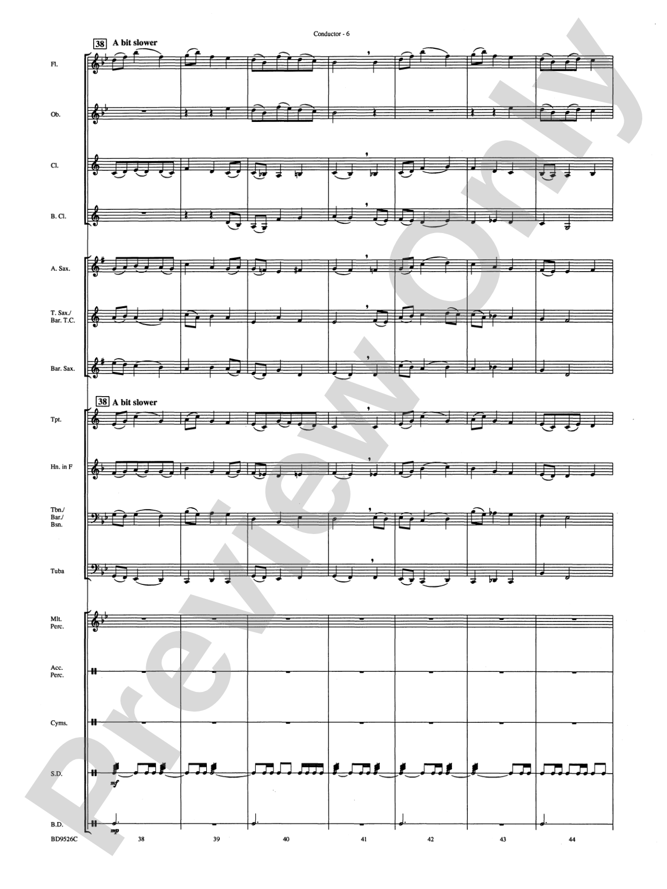 Brother James' Air: Concert Band Conductor Score & Parts