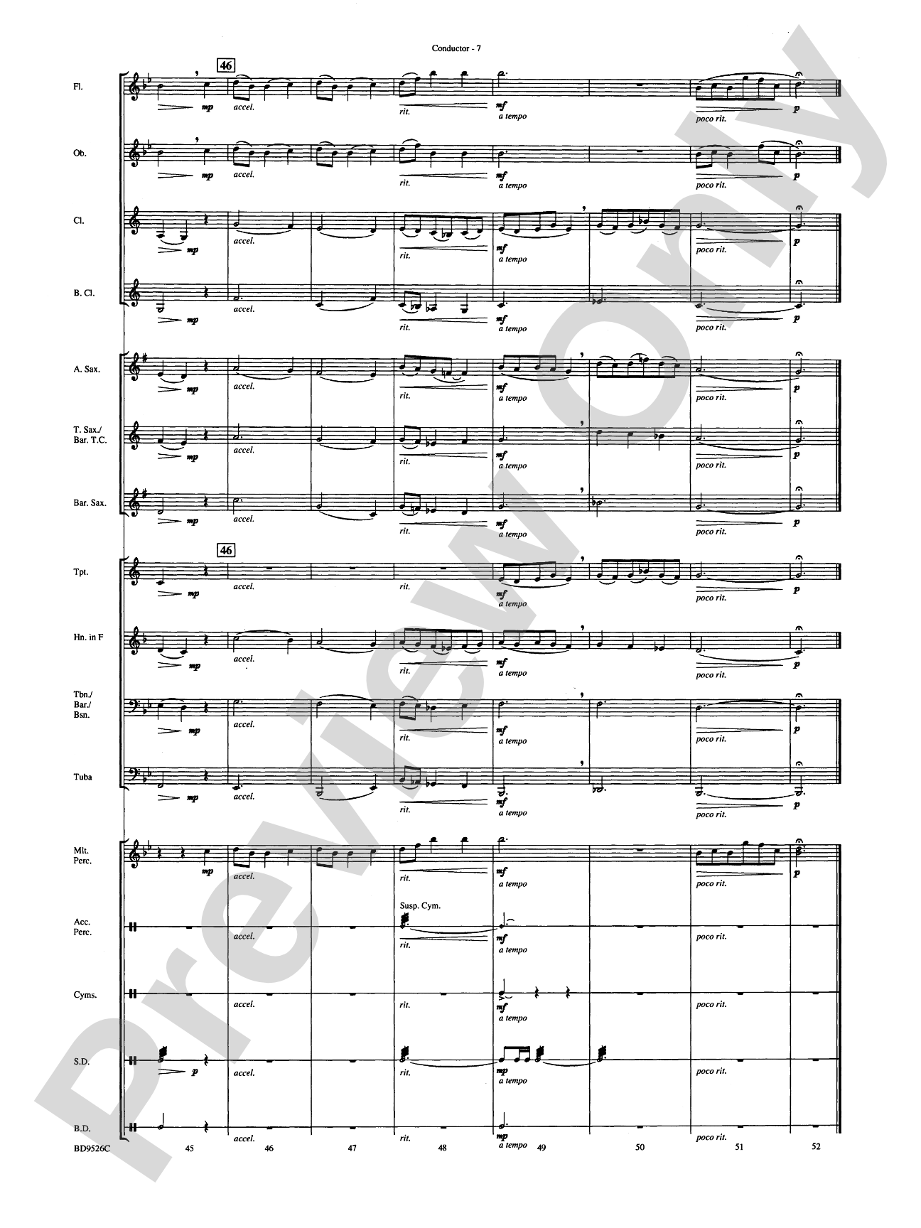 Brother James' Air: Concert Band Conductor Score & Parts