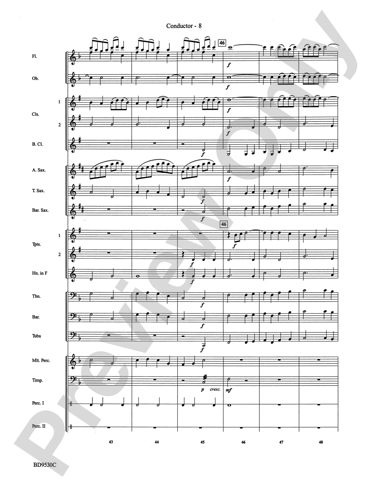Shaker Variants: Concert Band Conductor Score & Parts
