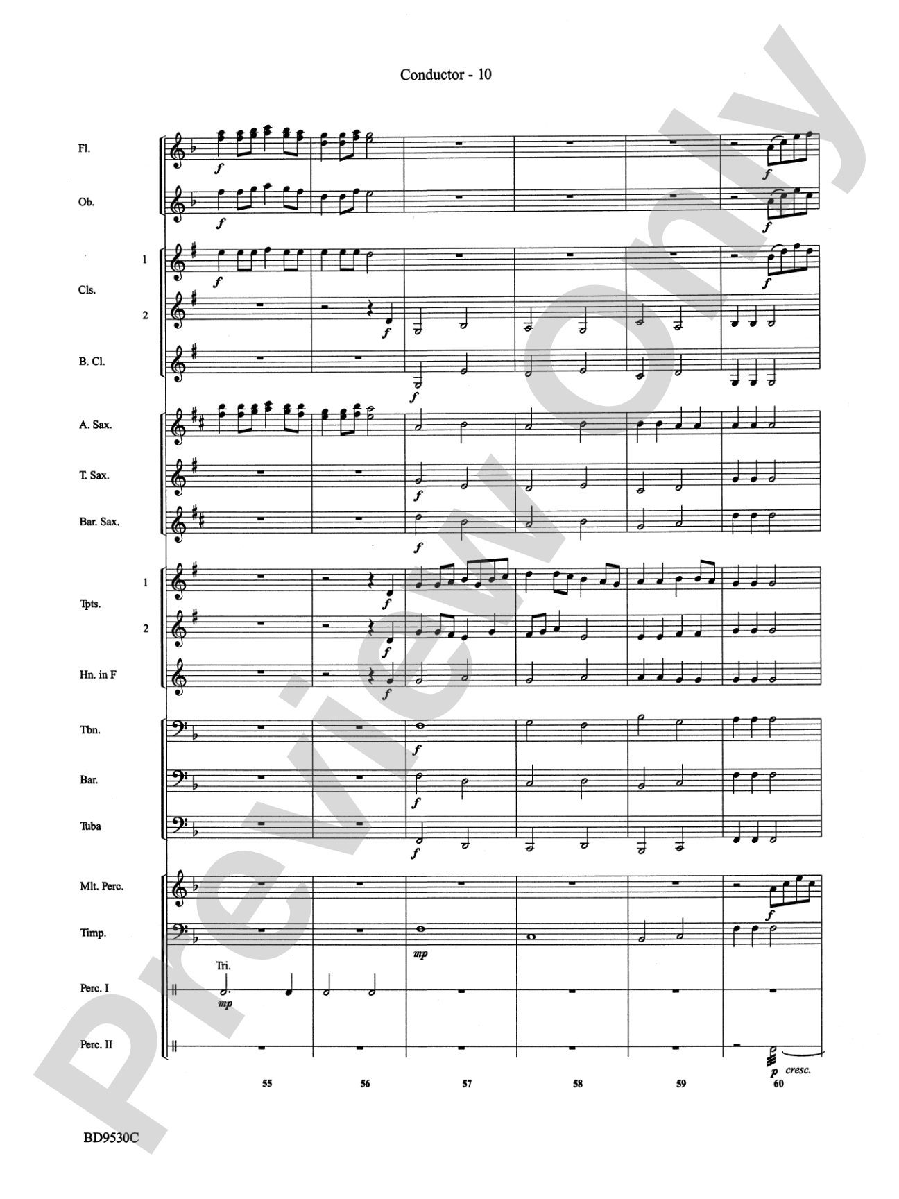 Shaker Variants: Concert Band Conductor Score & Parts