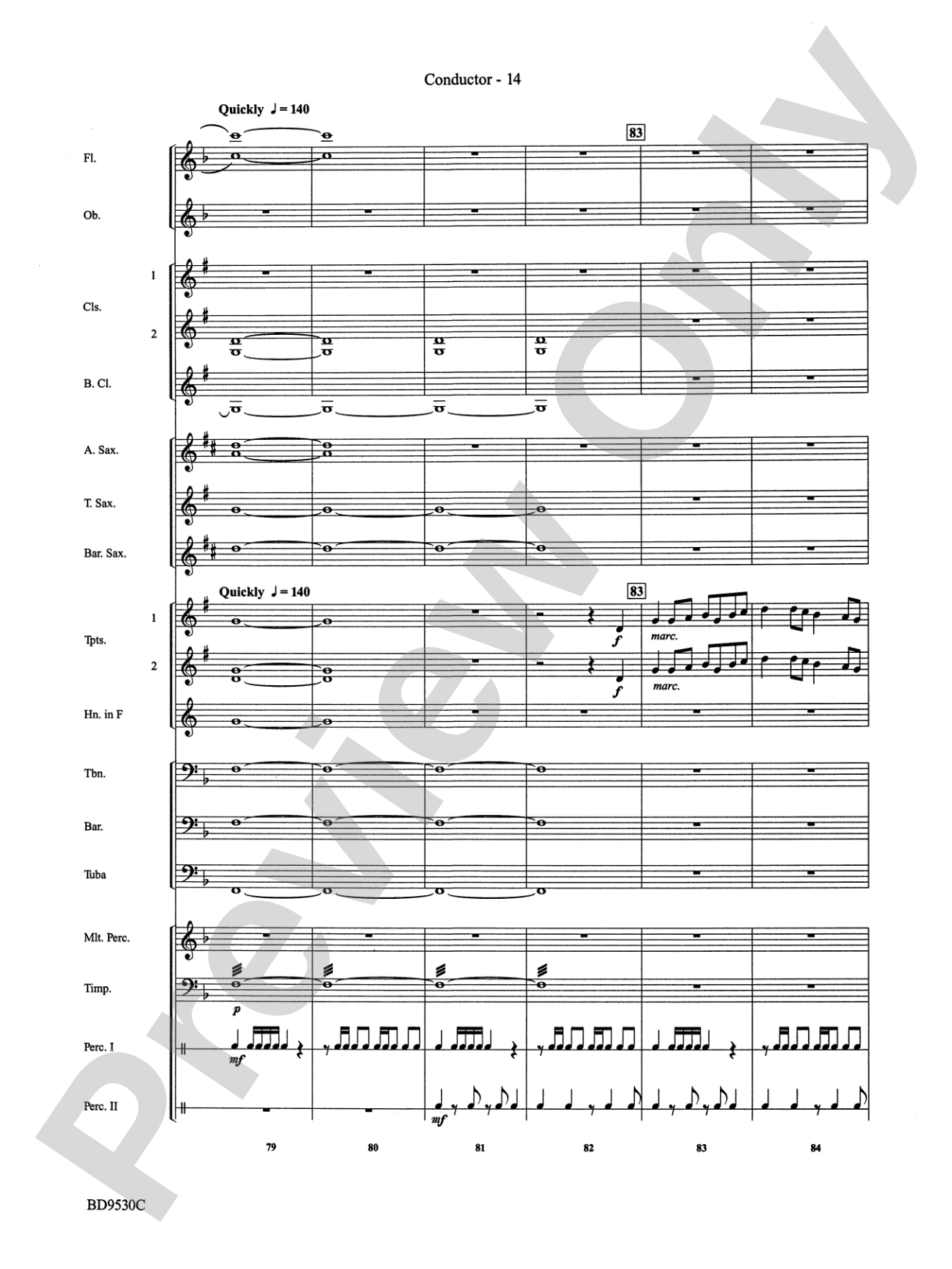 Shaker Variants: Concert Band Conductor Score & Parts