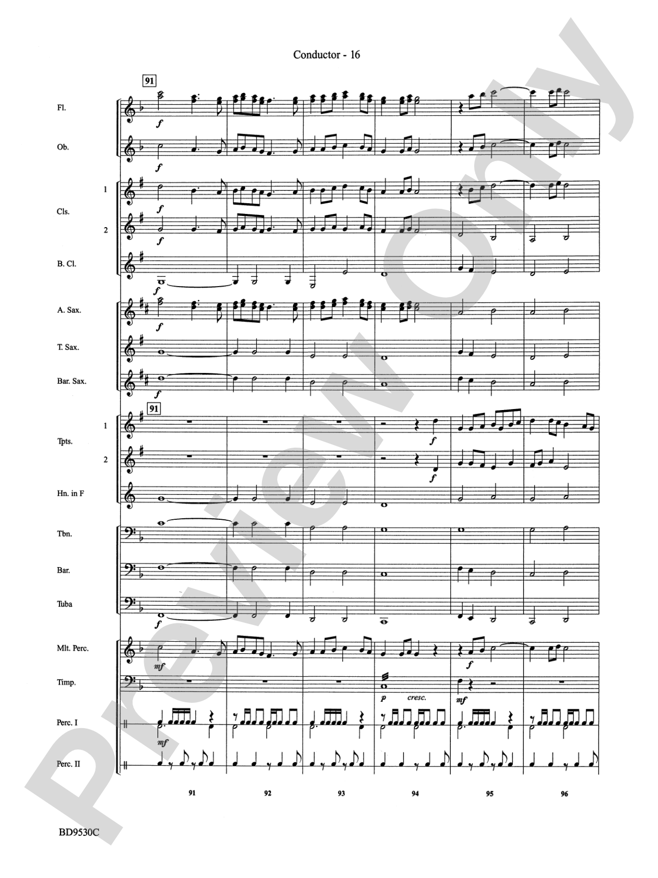 Shaker Variants: Concert Band Conductor Score & Parts