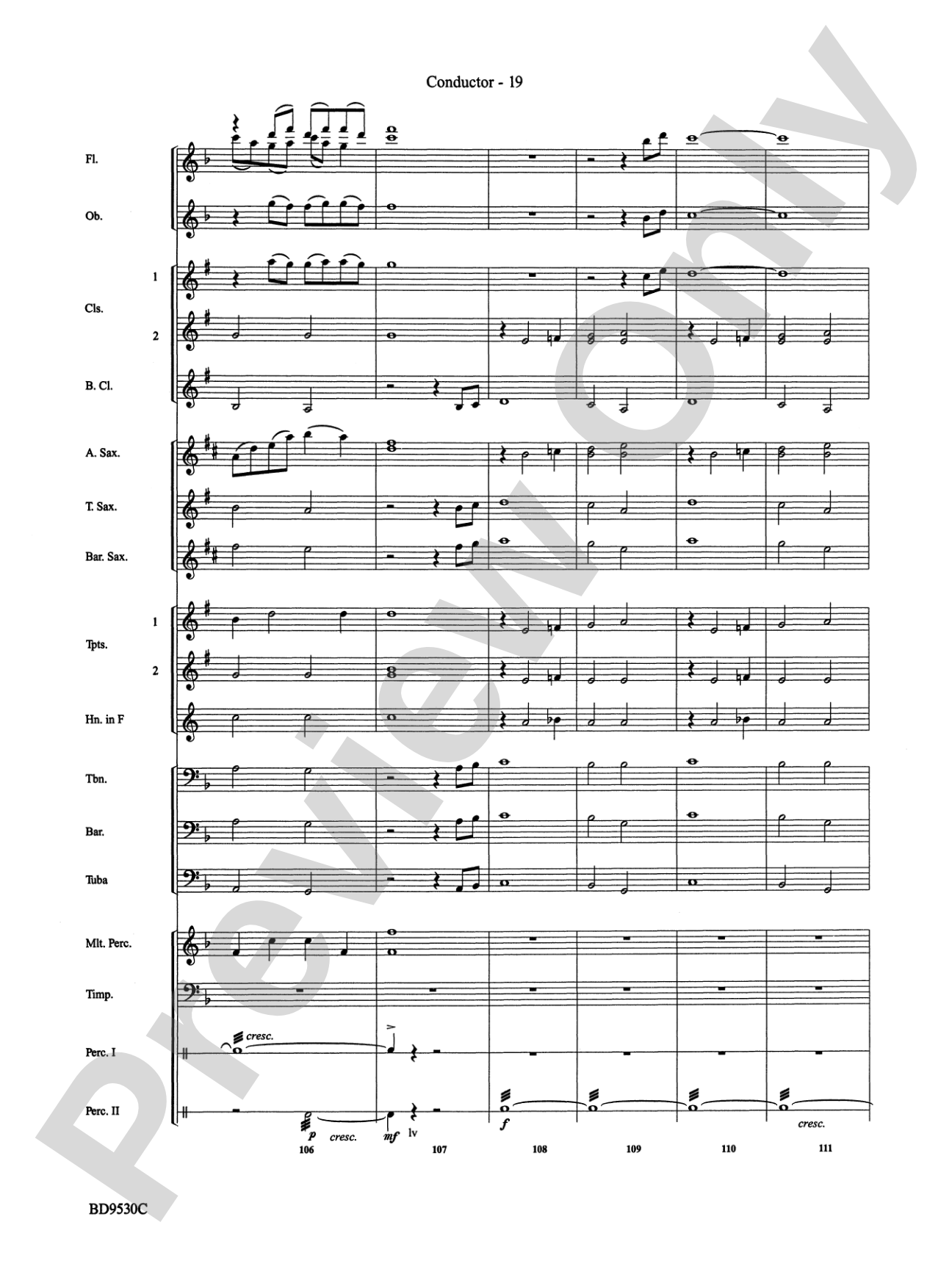 Shaker Variants: Concert Band Conductor Score & Parts