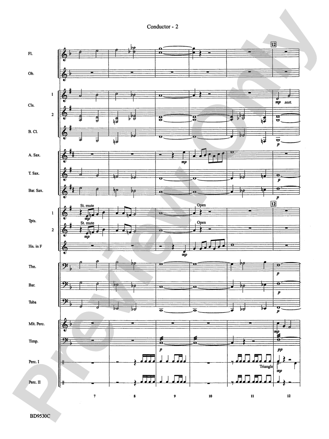 Shaker Variants: Concert Band Conductor Score & Parts