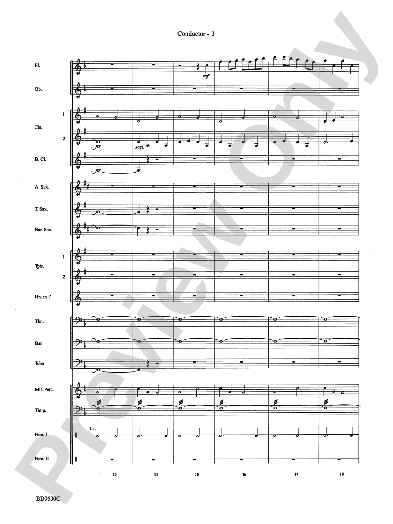 Shaker Variants: Concert Band Conductor Score & Parts