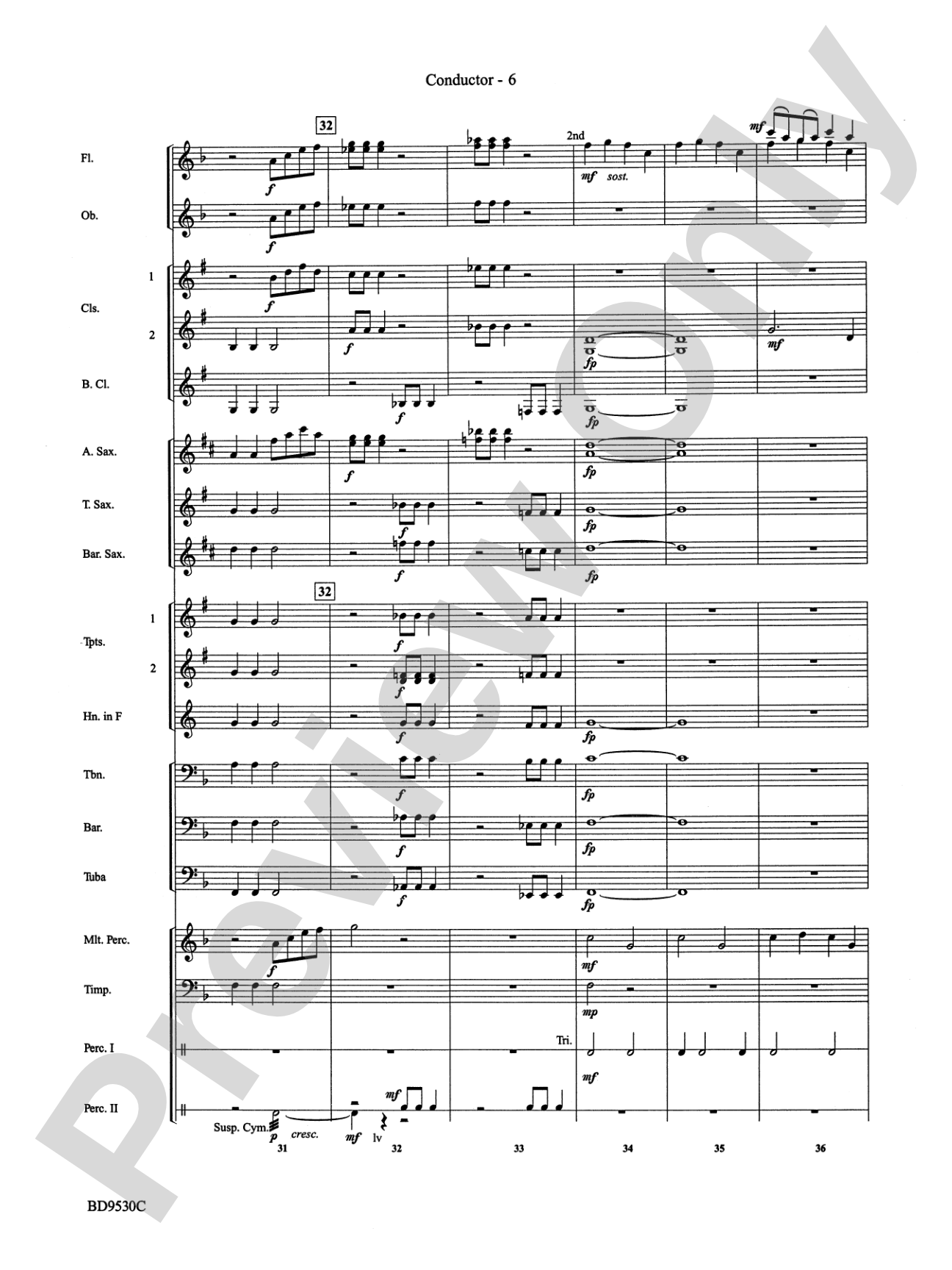 Shaker Variants: Concert Band Conductor Score & Parts