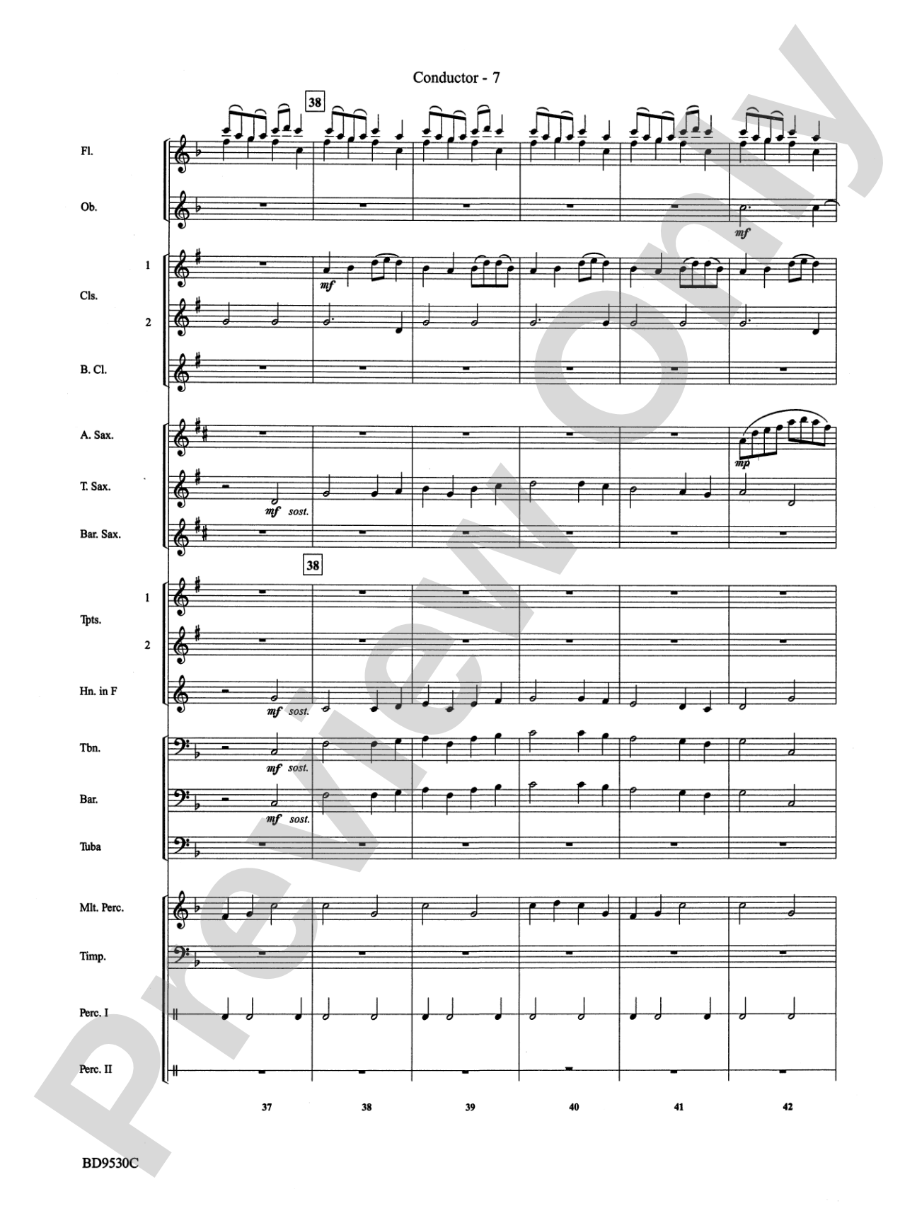 Shaker Variants: Concert Band Conductor Score & Parts