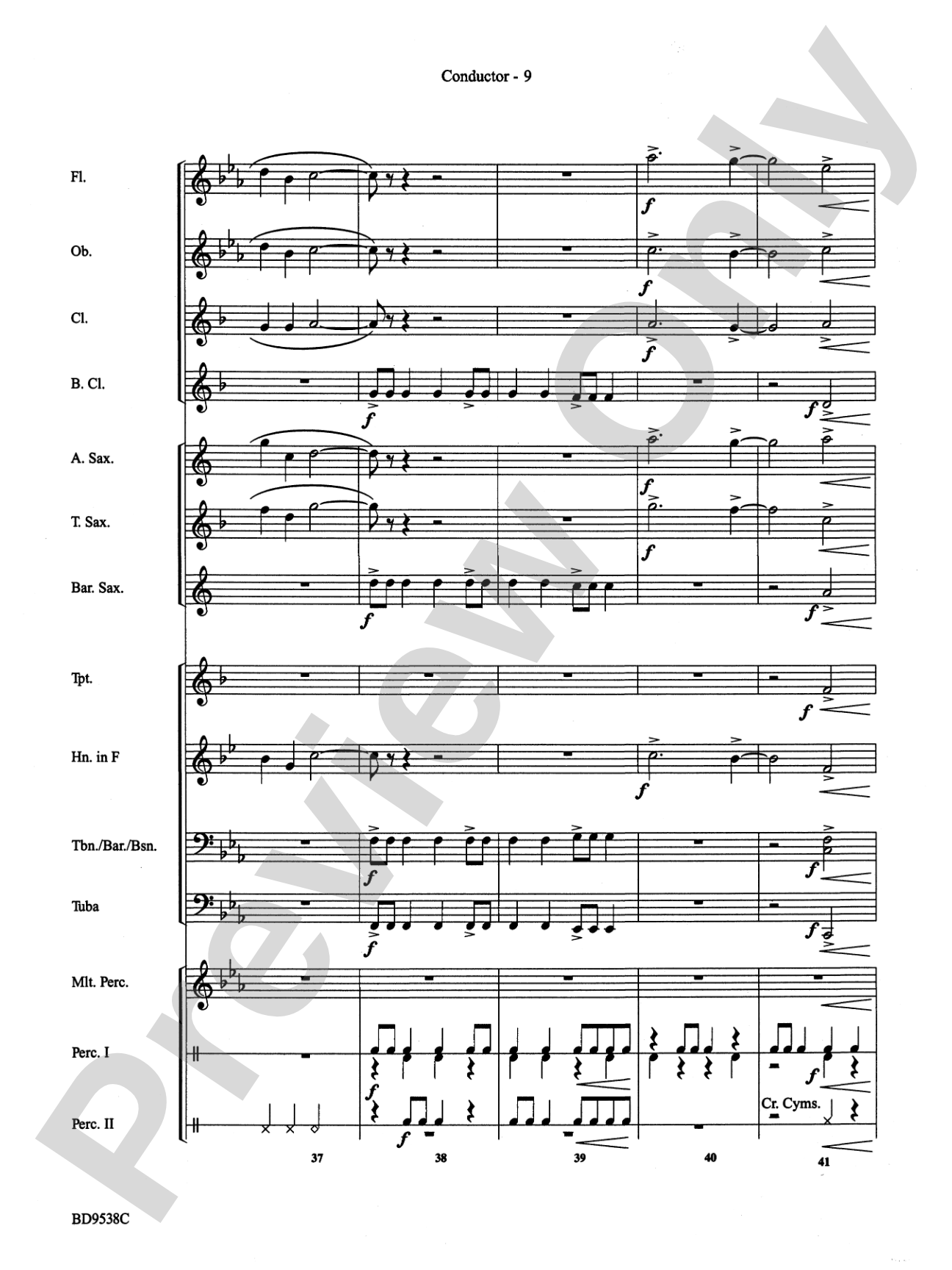 Excelcia: Concert Band Conductor Score & Parts