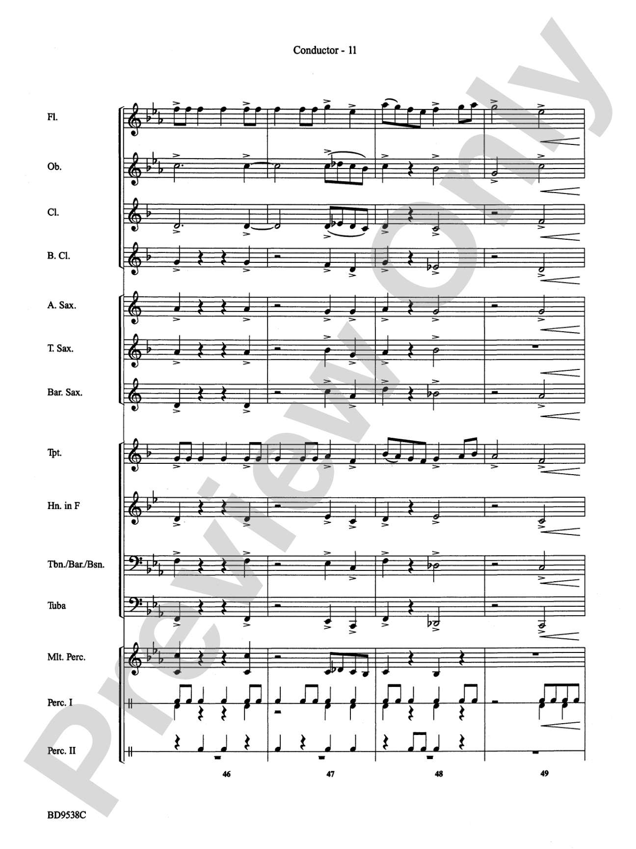 Excelcia: Concert Band Conductor Score & Parts