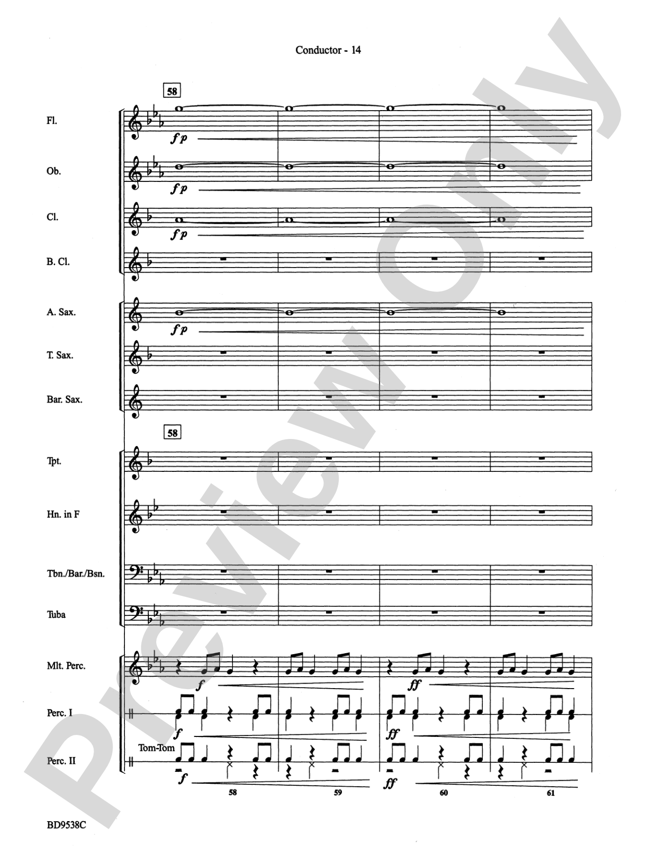 Excelcia: Concert Band Conductor Score & Parts