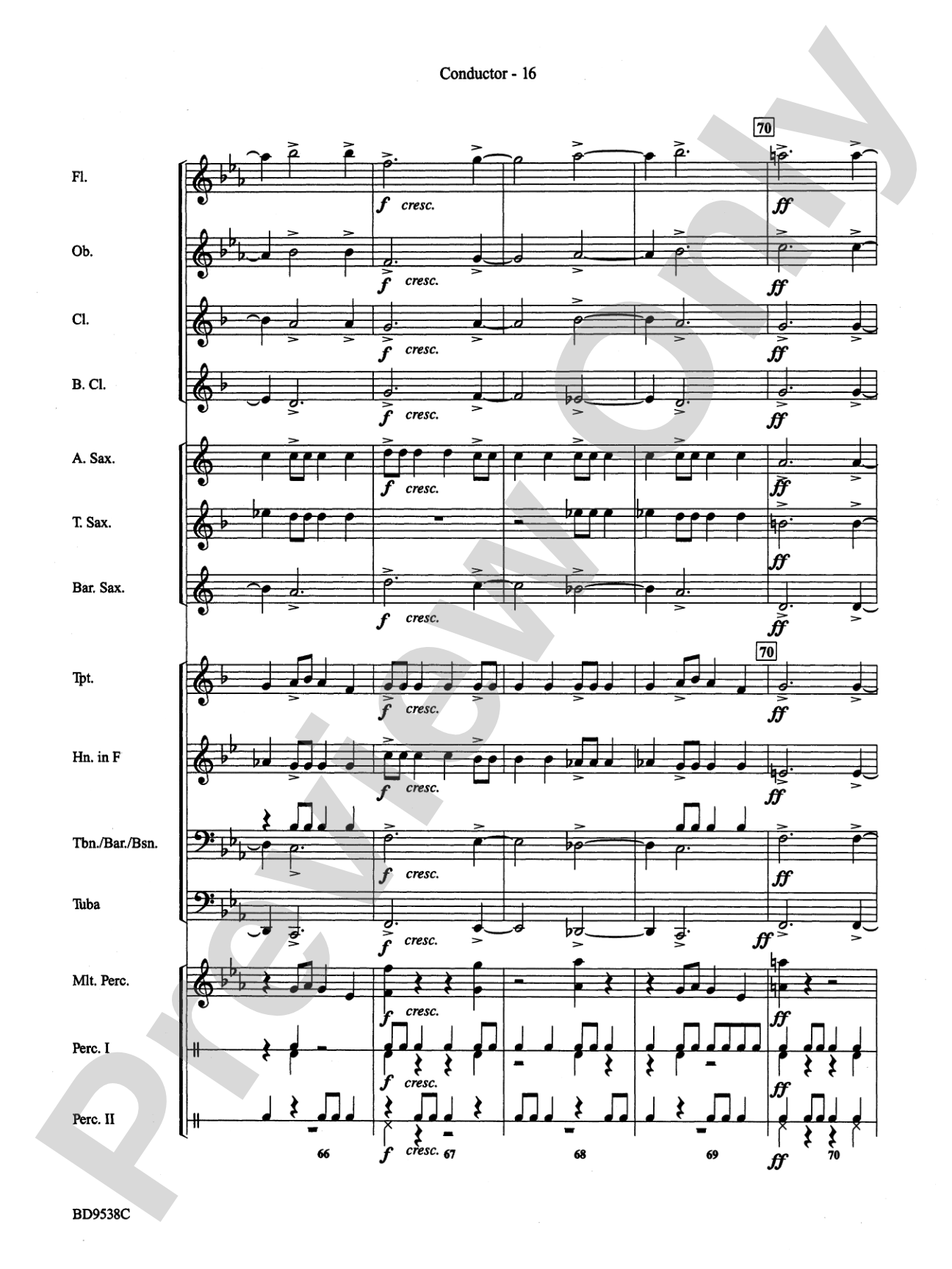 Excelcia: Concert Band Conductor Score & Parts