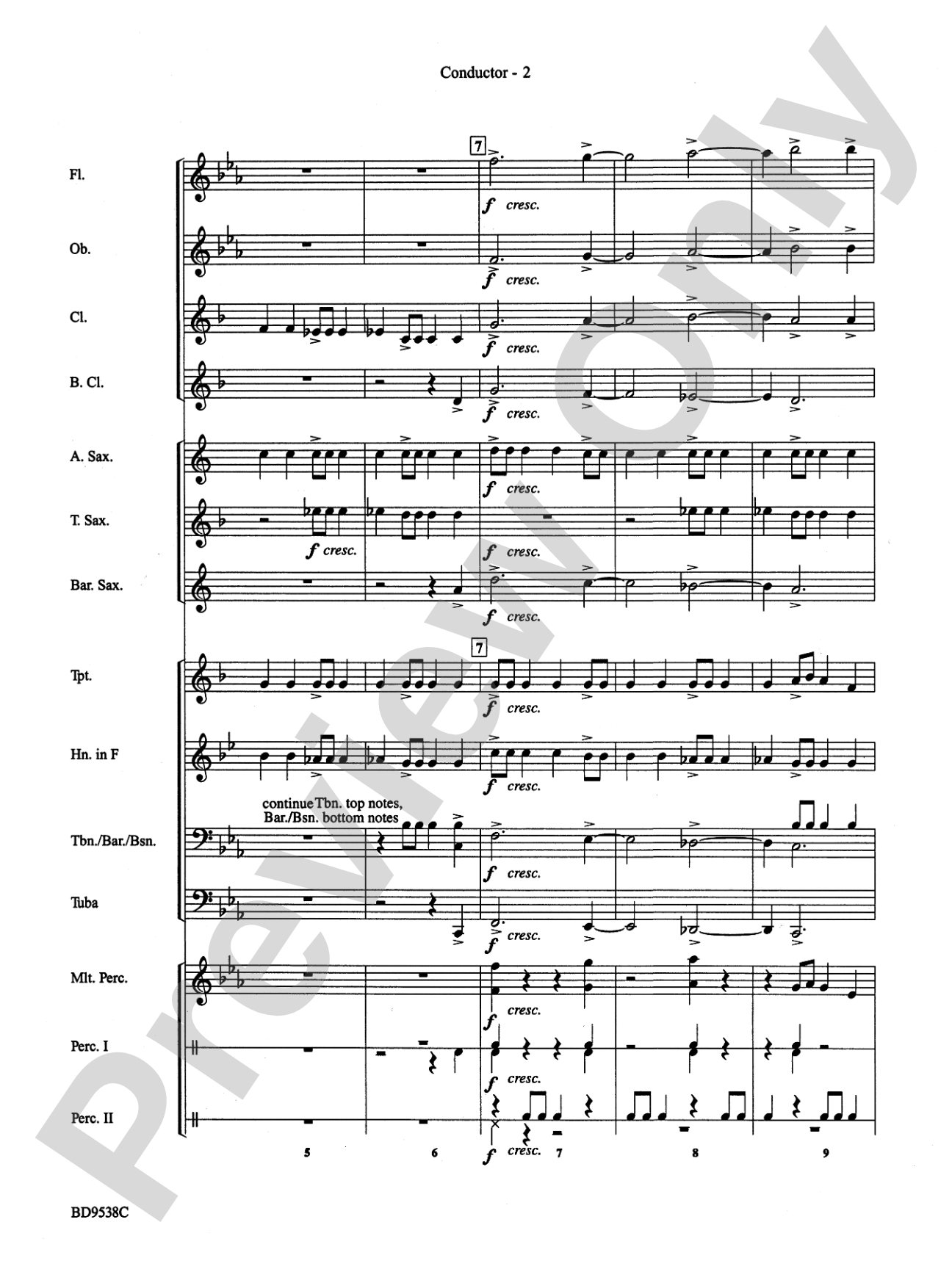 Excelcia: Concert Band Conductor Score & Parts