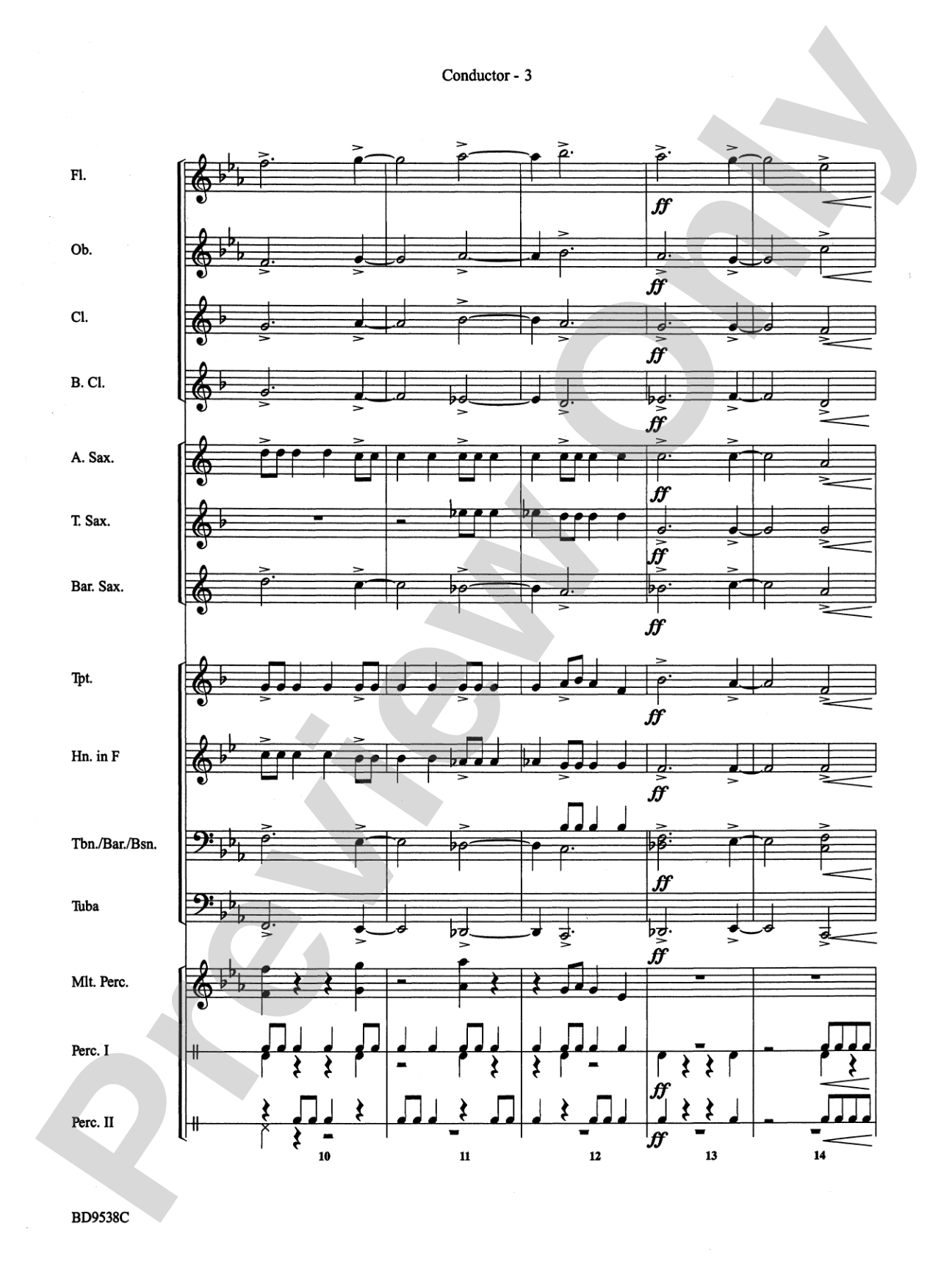 Excelcia: Concert Band Conductor Score & Parts