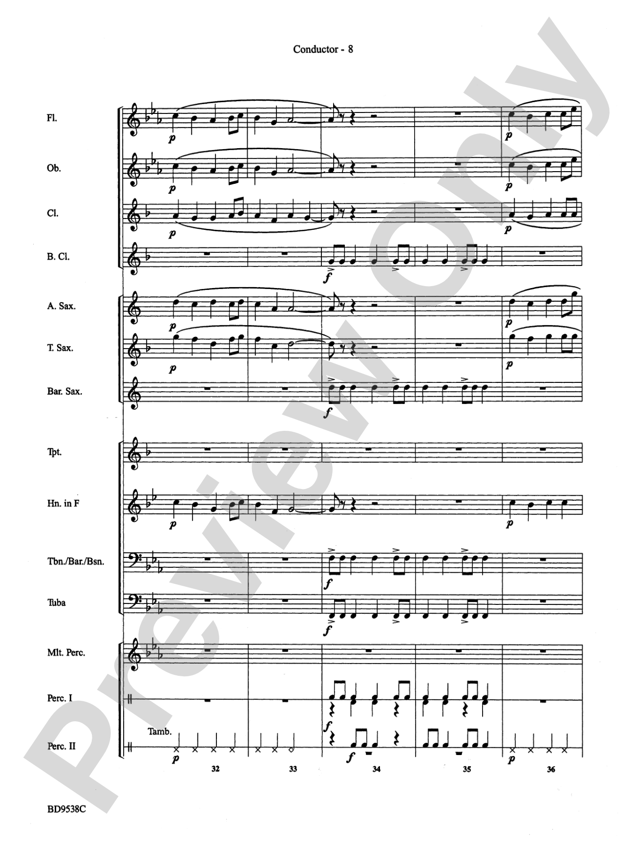 Excelcia: Concert Band Conductor Score & Parts