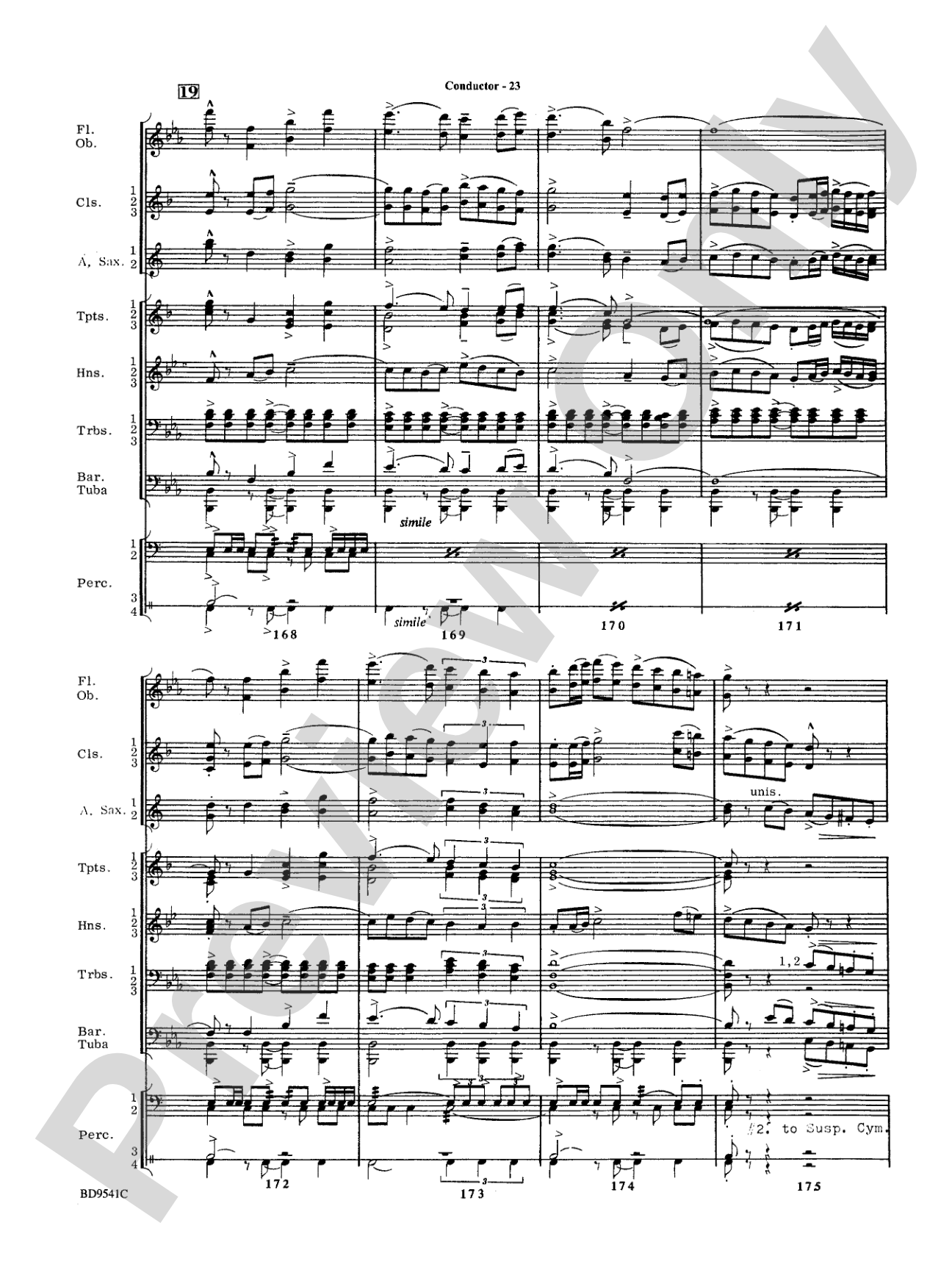 Alvamar Overture: Concert Band Conductor Score & Parts