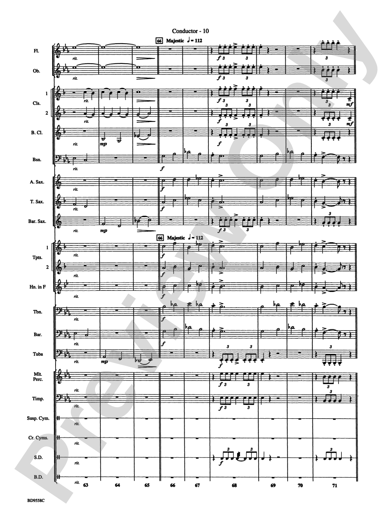 Challenge the Future: Concert Band Conductor Score & Parts