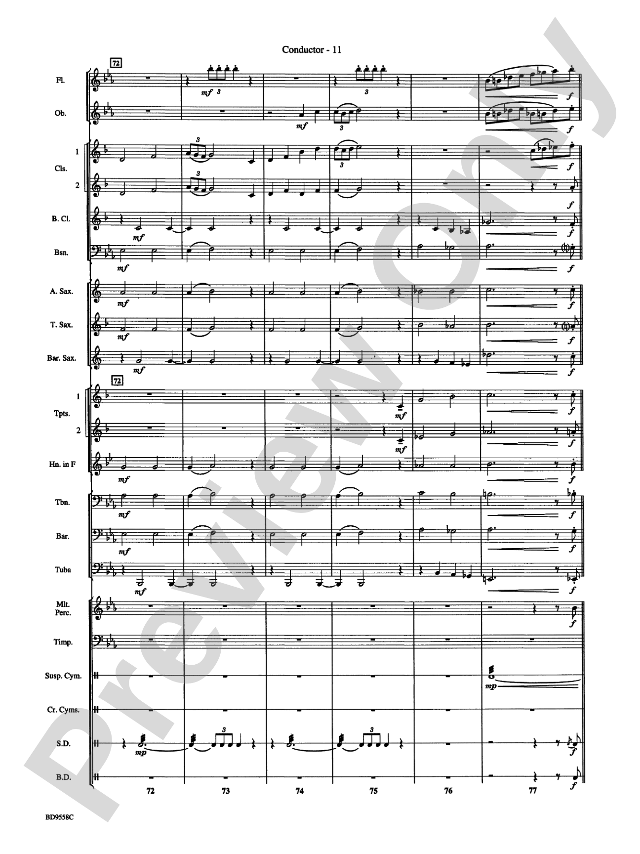Challenge the Future: Concert Band Conductor Score & Parts