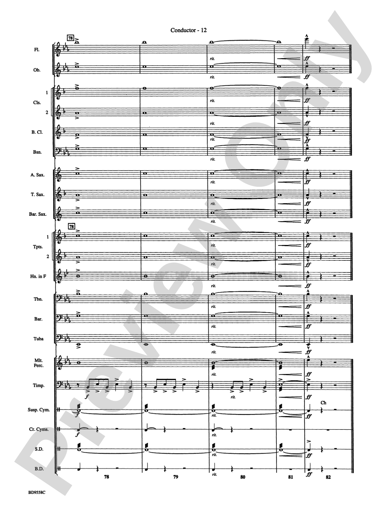 Challenge the Future: Concert Band Conductor Score & Parts