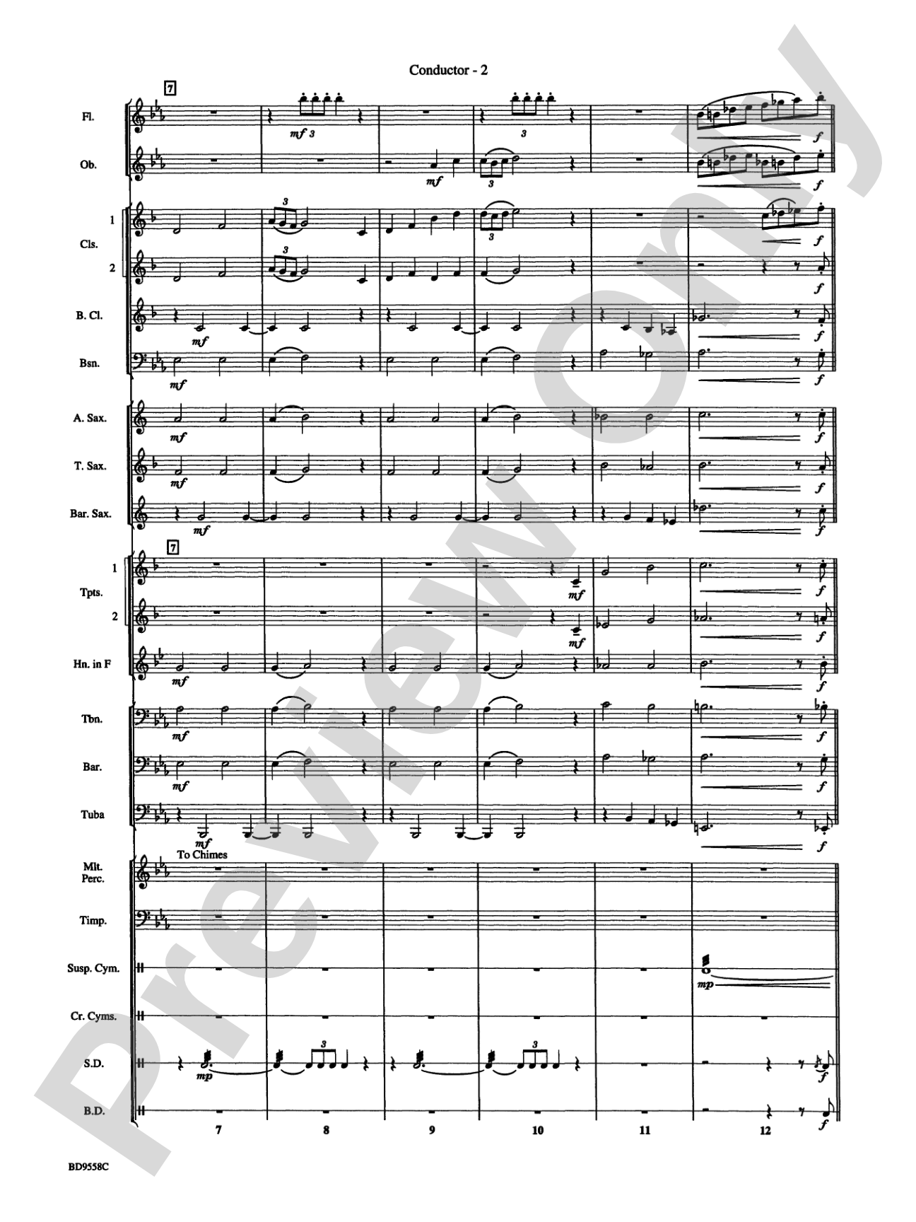 Challenge the Future: Concert Band Conductor Score & Parts
