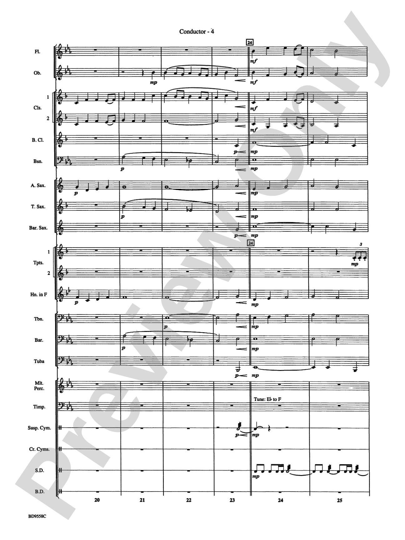 Challenge the Future: Concert Band Conductor Score & Parts