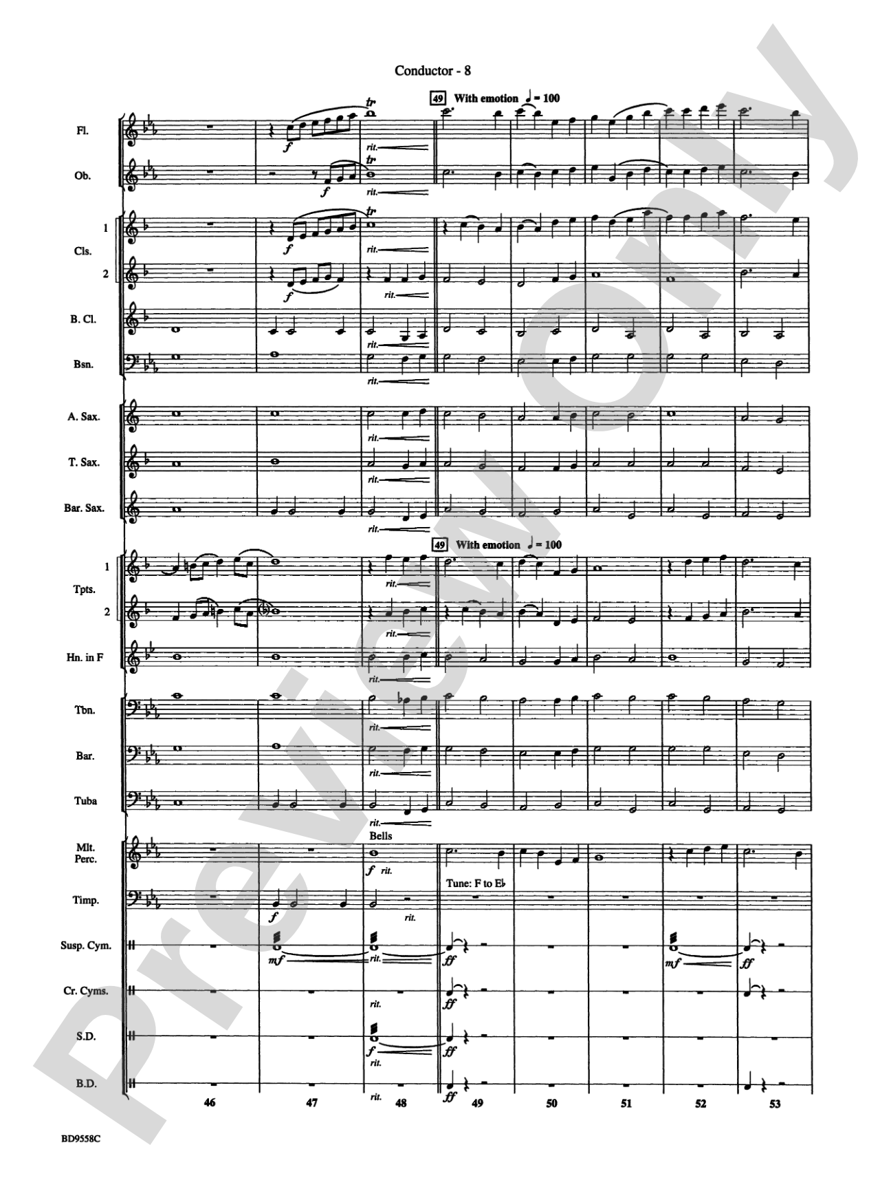 Challenge the Future: Concert Band Conductor Score & Parts