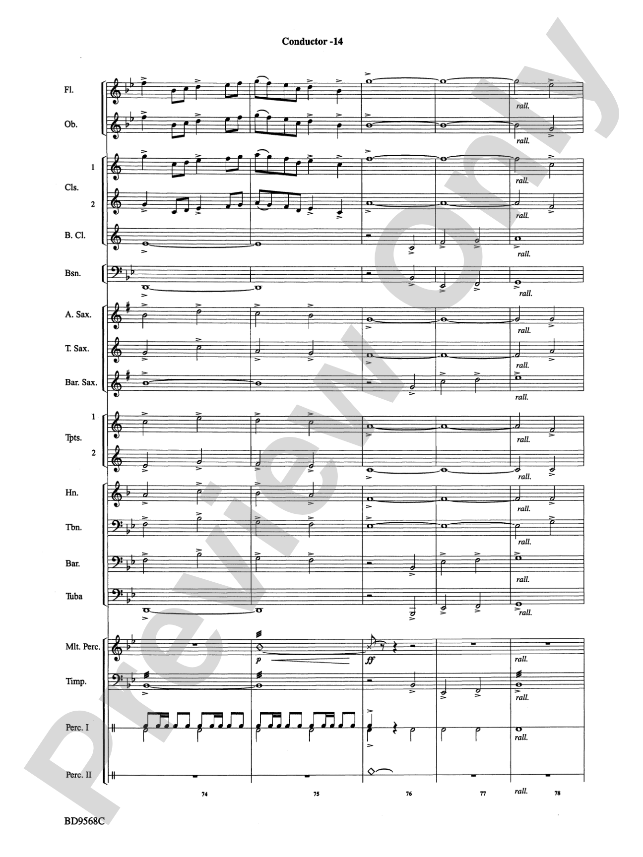 At the Crossroads: Concert Band Conductor Score & Parts