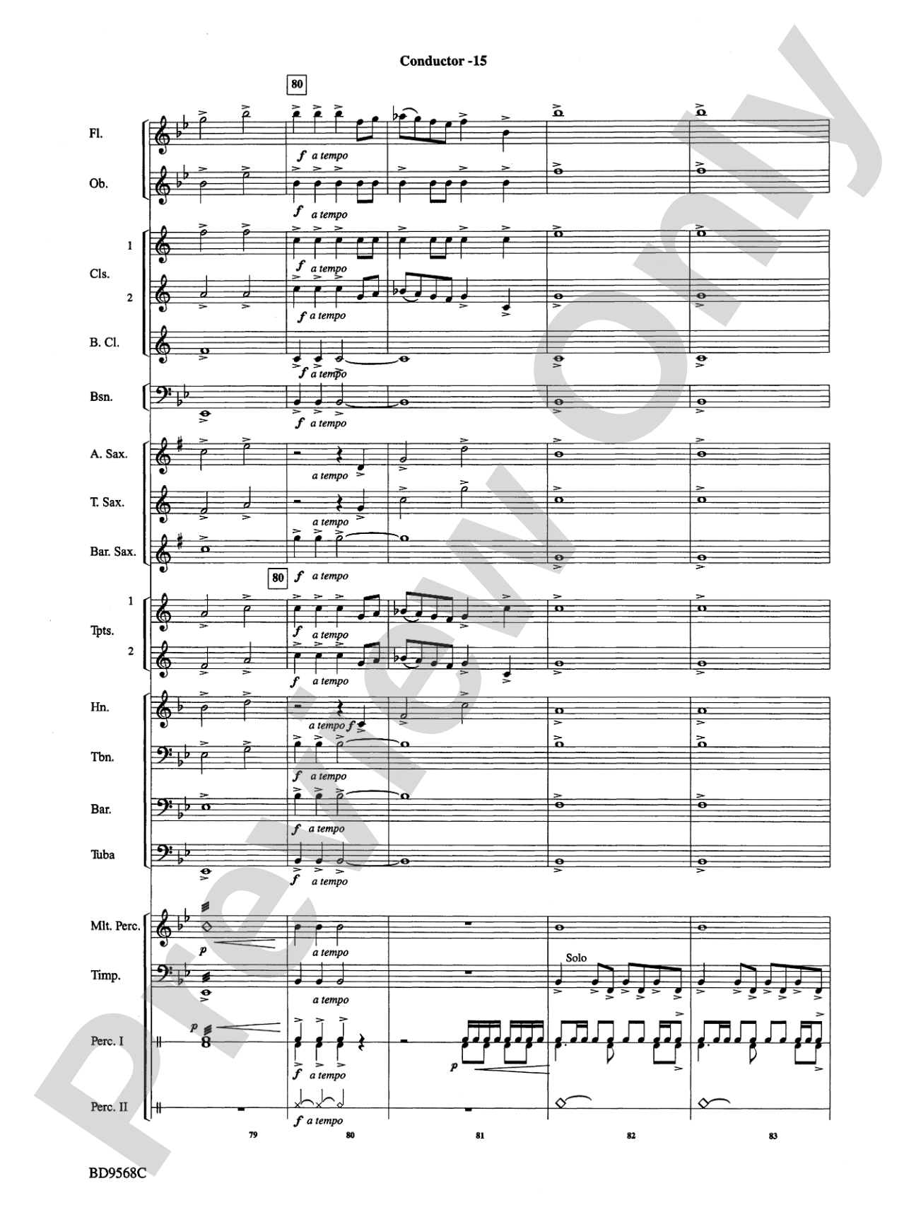 At the Crossroads: Concert Band Conductor Score & Parts