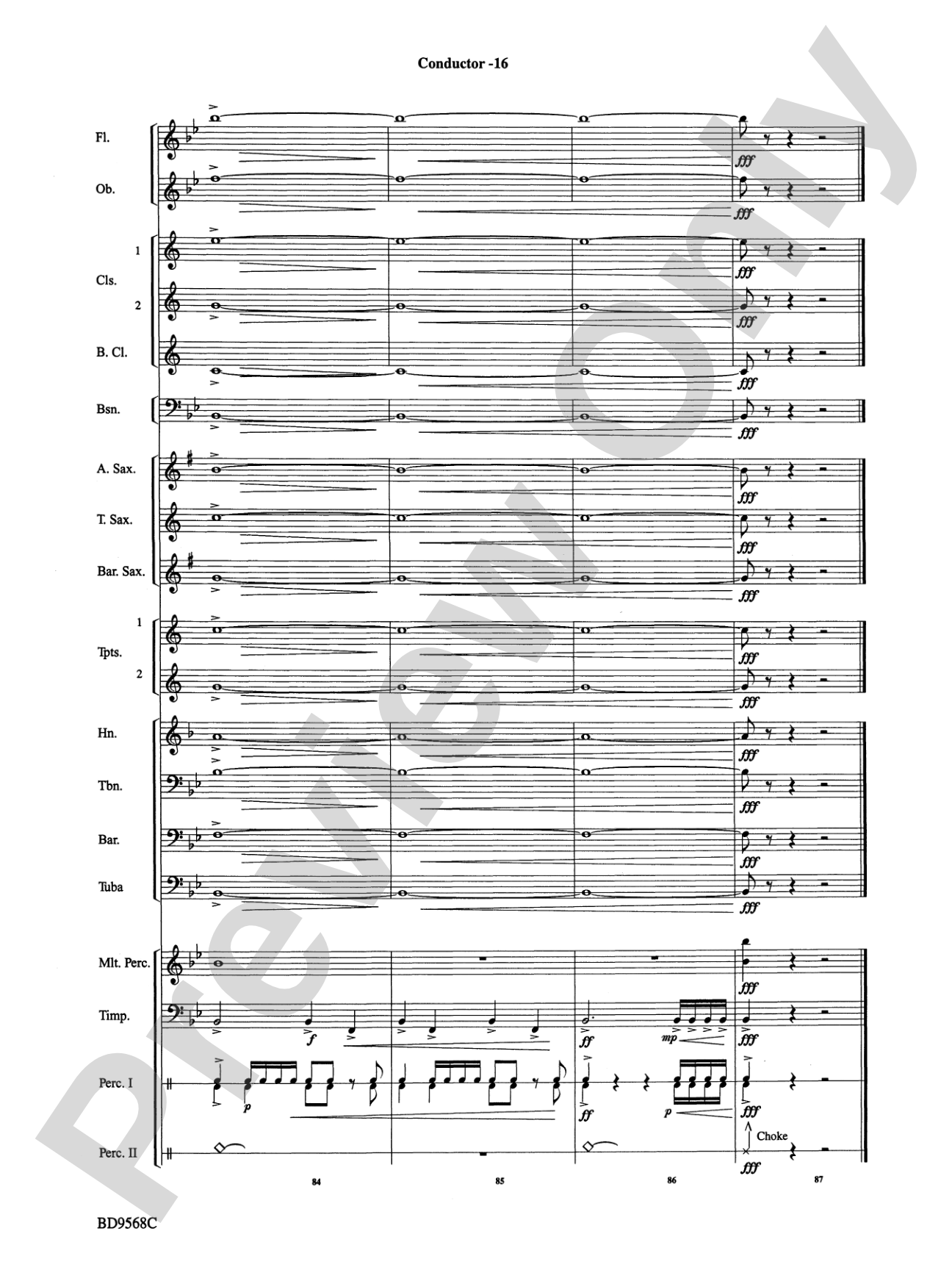 At the Crossroads: Concert Band Conductor Score & Parts
