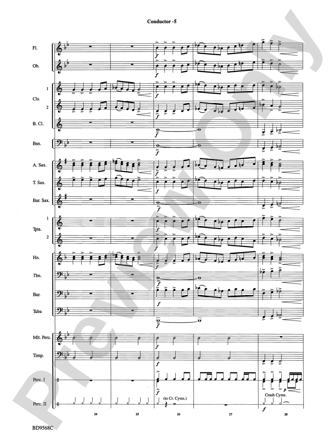 At the Crossroads: Concert Band Conductor Score & Parts