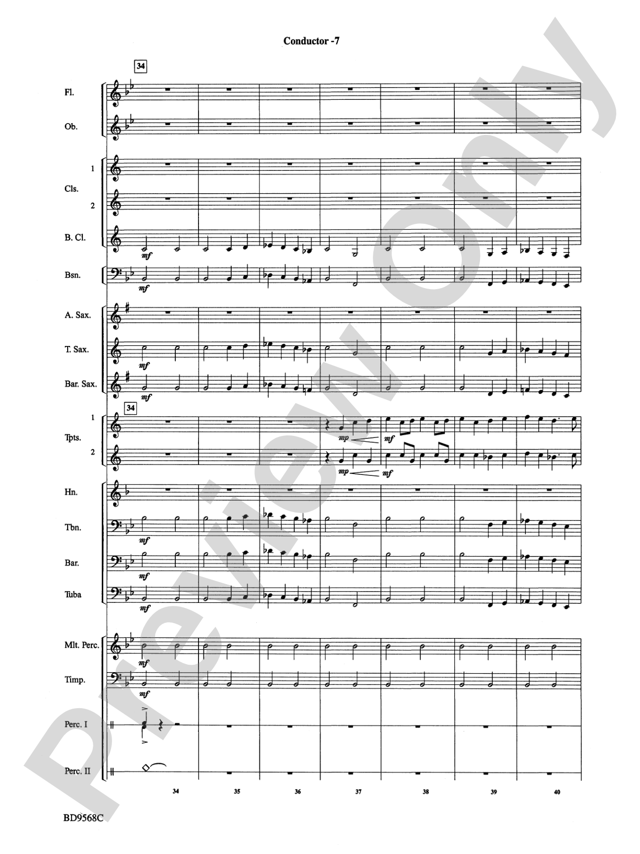At the Crossroads: Concert Band Conductor Score & Parts