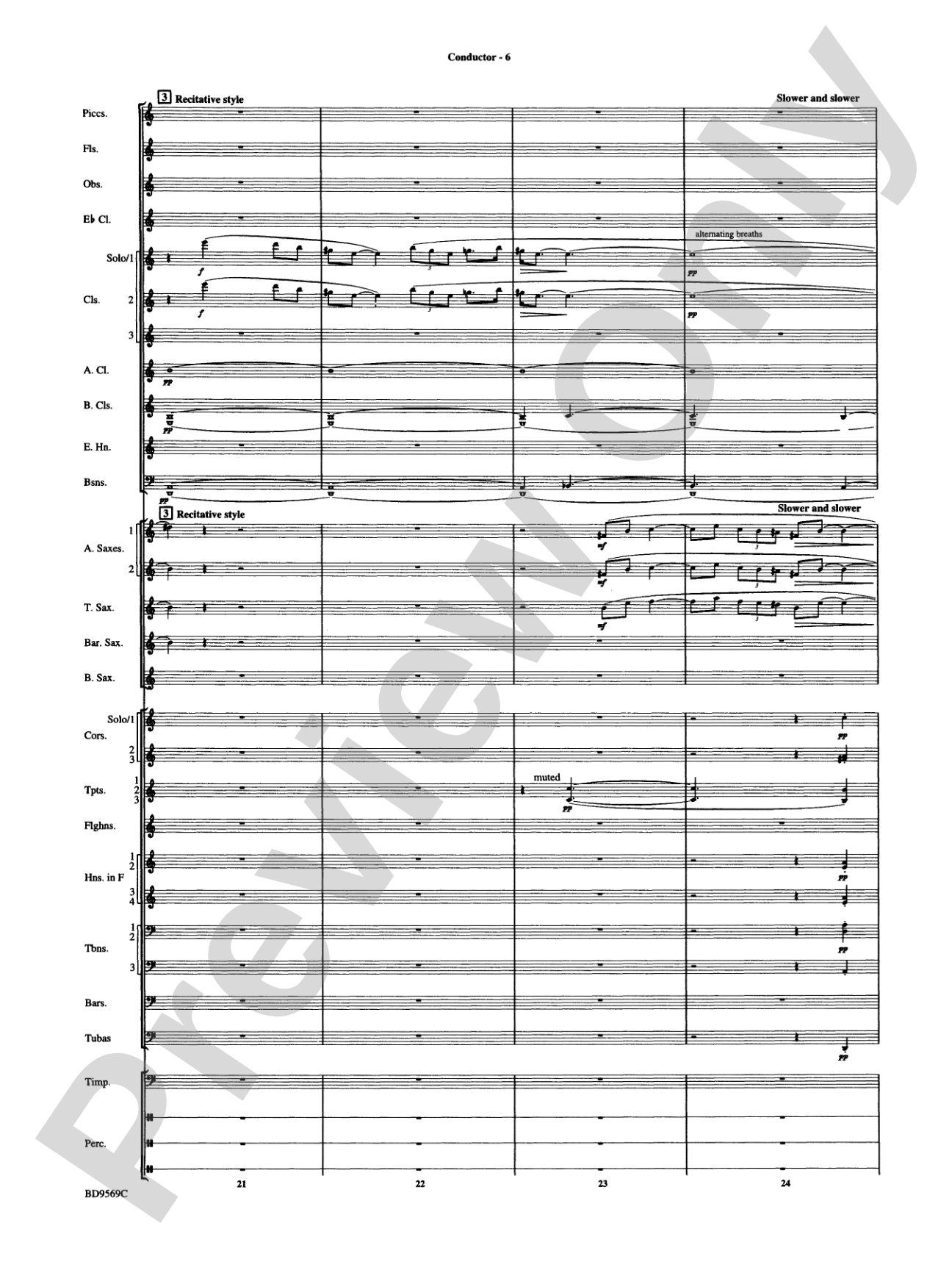 Jericho: Concert Band Conductor Score & Parts